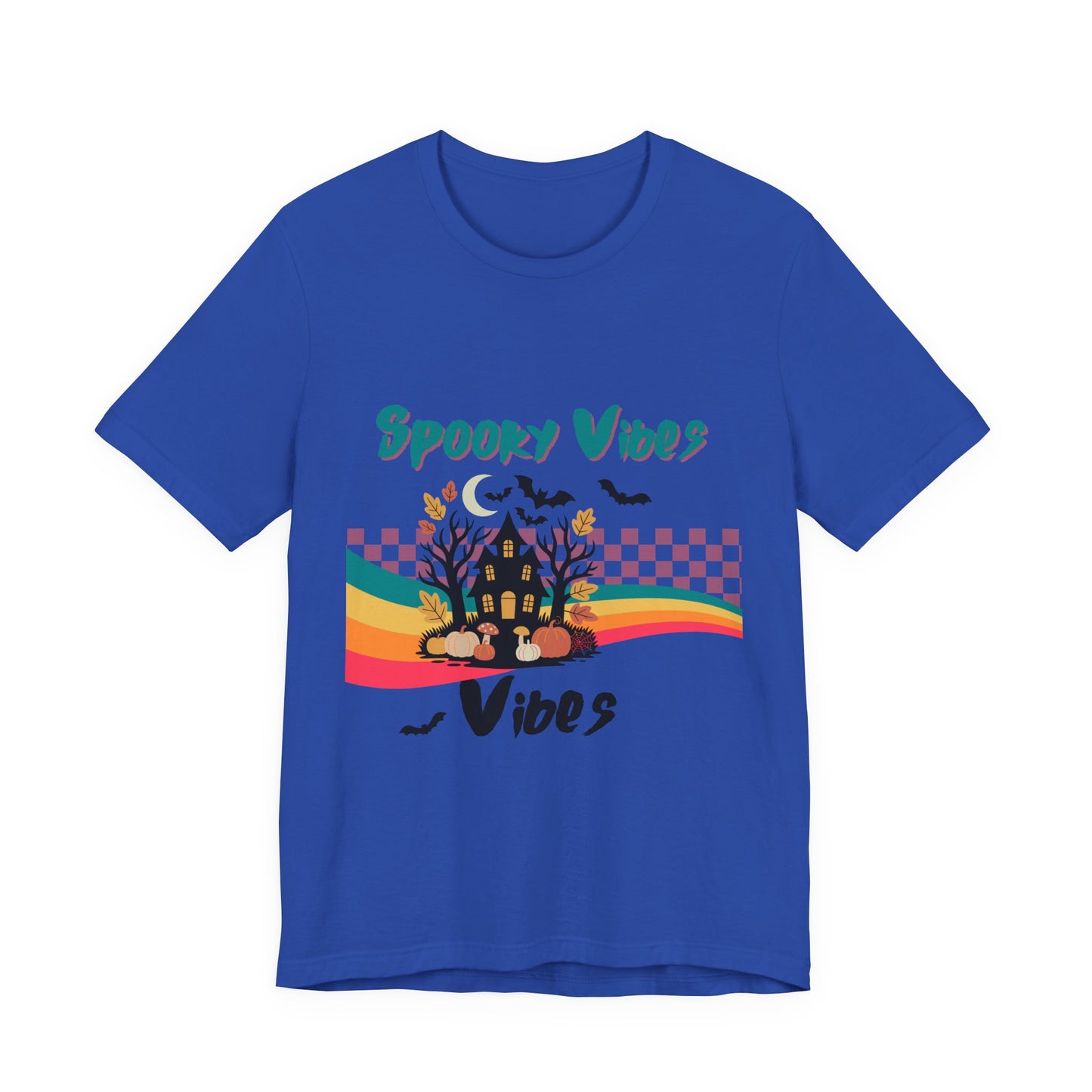 Spooky Vibes Graphic Tee, Unisex Halloween Shirt, Fall Fashion, Casual T-Shirt, Unique Gift for Halloween Lovers, Autumn Wardrobe Essential