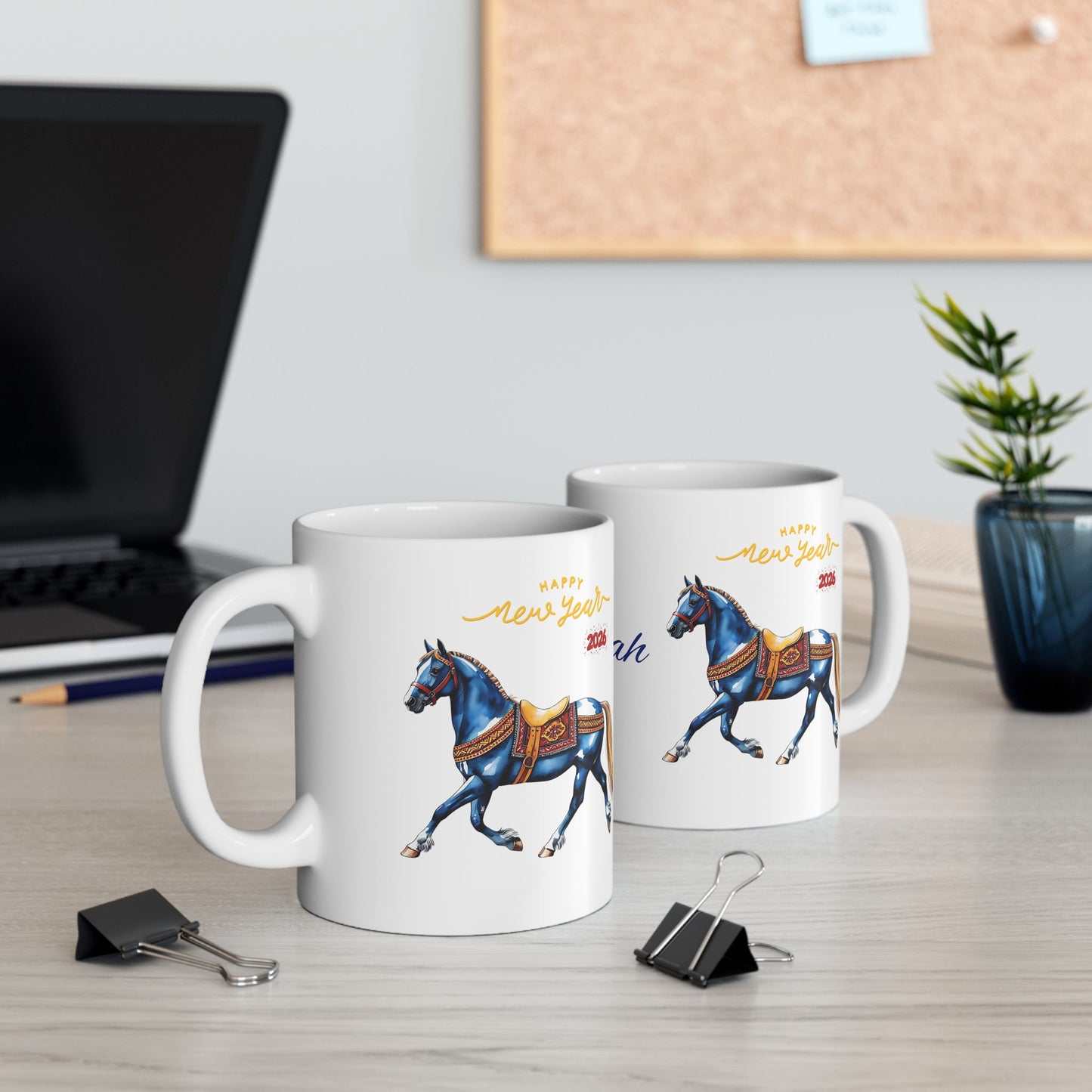 Personalized Horse Name Mug — "Azaiah" Ceramic Coffee Cup (11oz, 15oz)