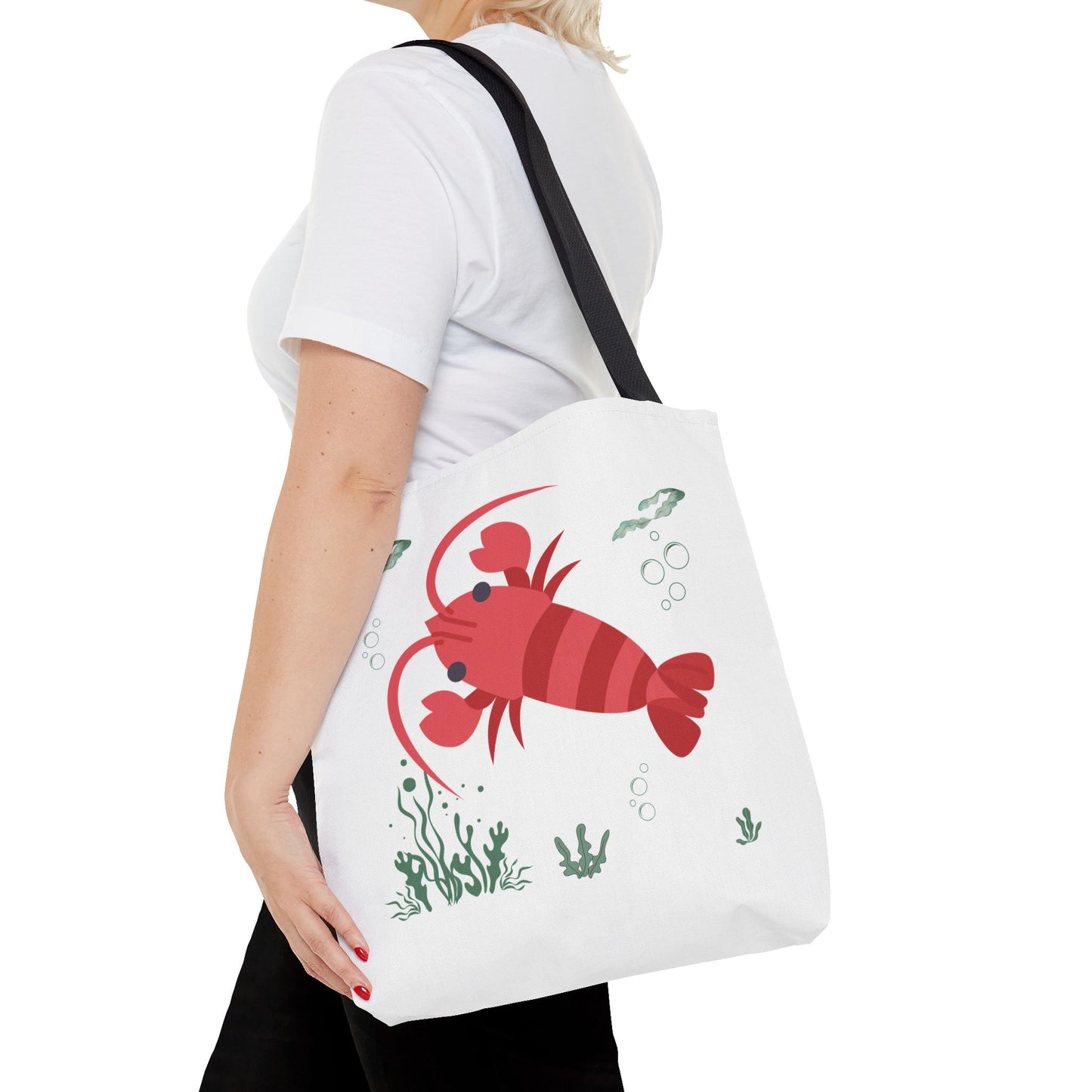 Red crayfish in an aquatic environment Tote Bag