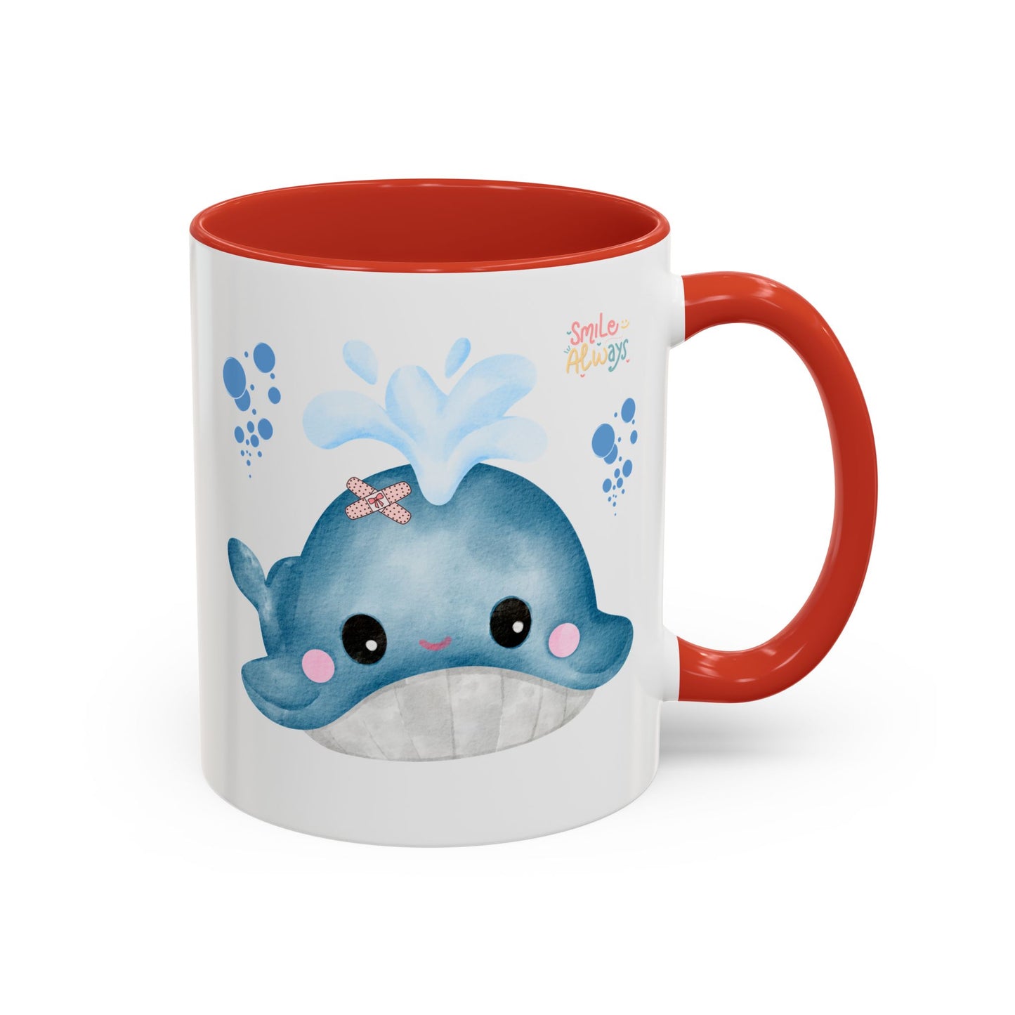 Whale with a bandage and bubble Coffee Mug