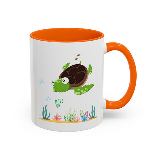 Turtle with seaweed and bubble Coffee Mug