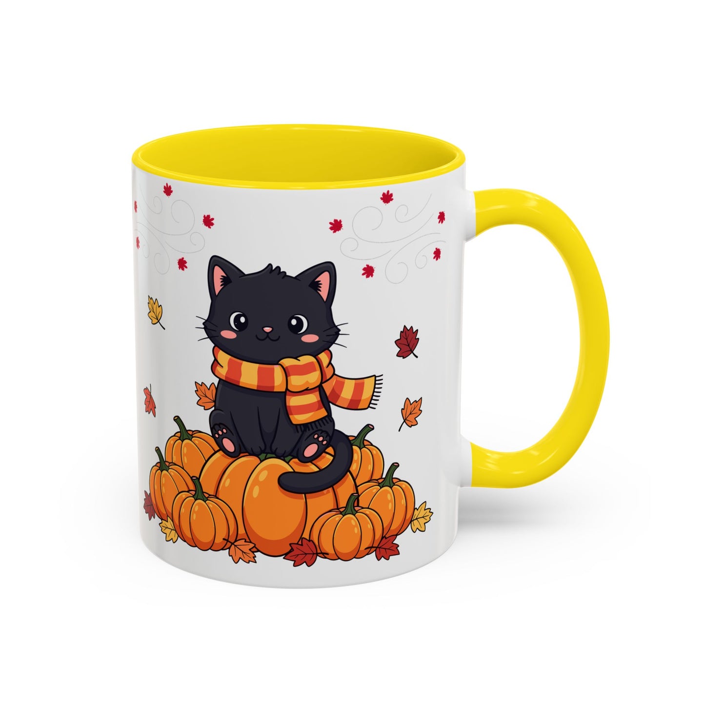 Adorable Pumpkin Cat Coffee Mug