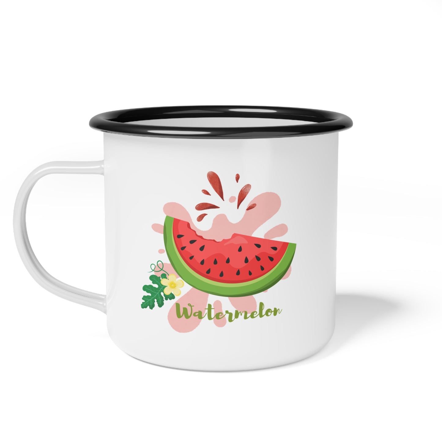 Watermelon Enamel Camp Cup - Fun Outdoor Drinkware