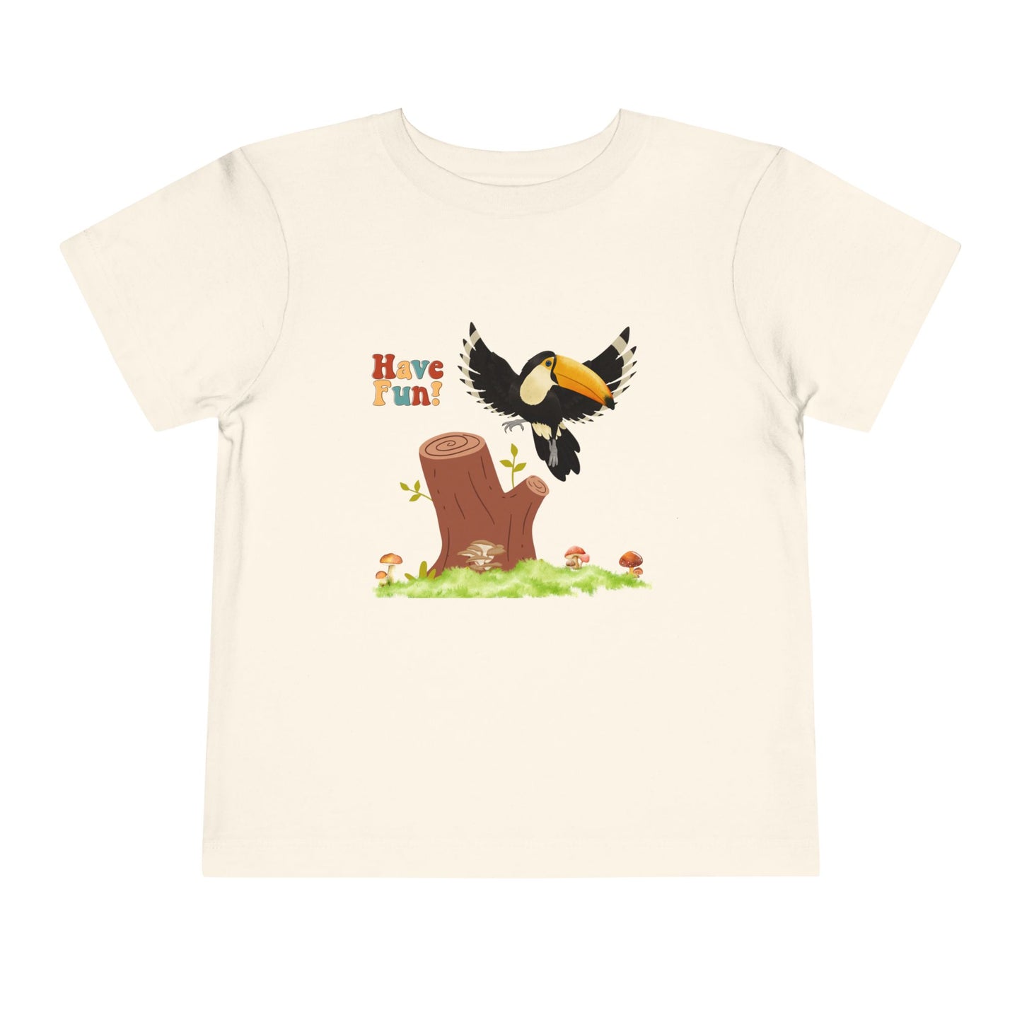 Toddler Short Sleeve Tee - "Have Fun!" Cute and Playful Tee for Kids, Toddler Gift, Summer Outfit, Birthday, Outdoor Adventures