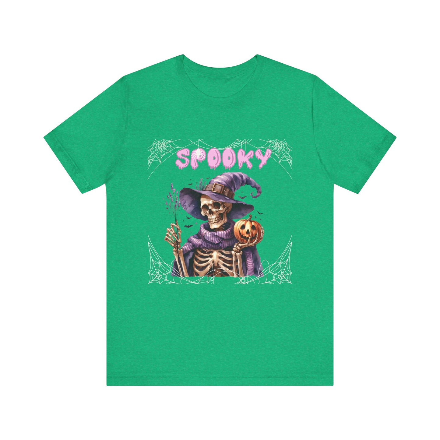 Spooky Skeleton Halloween Tee, Unisex Halloween Shirt, Trick or Treat Apparel, Fall Festivity Clothing, October Celebration Top