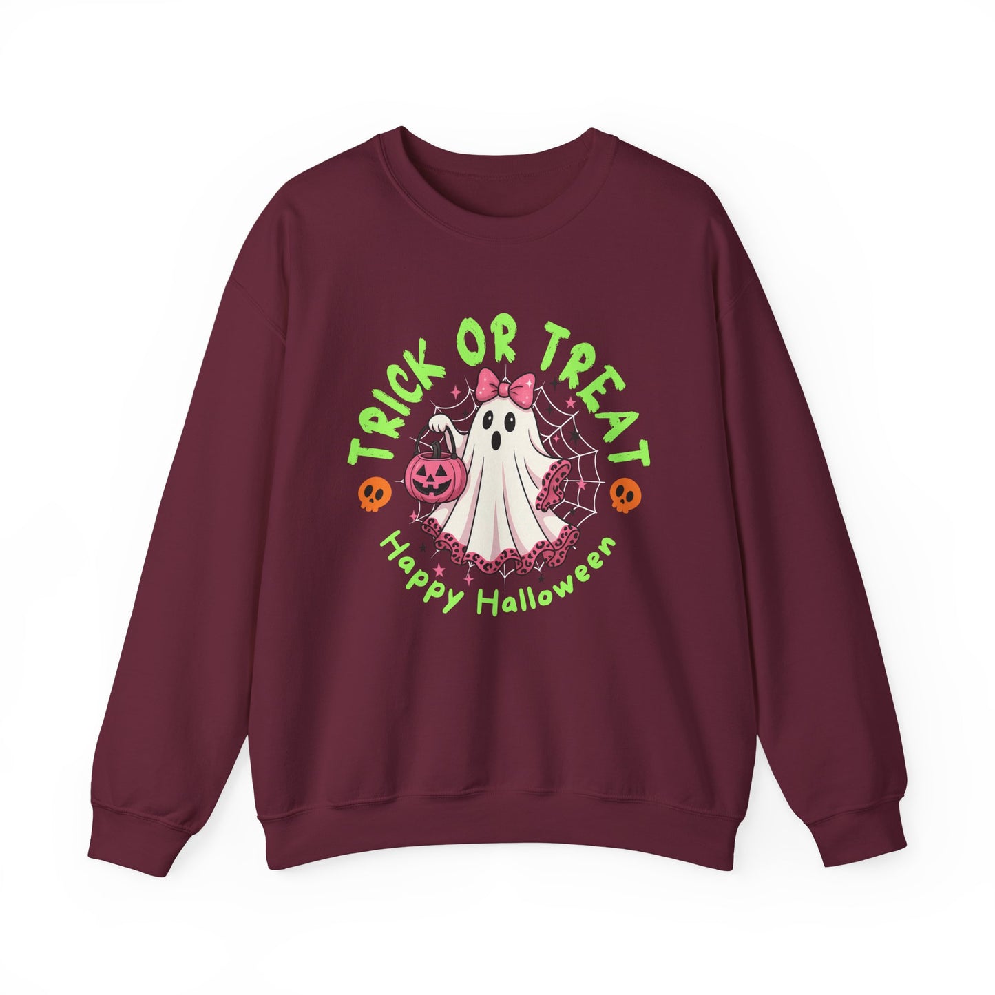Halloween Ghost Crewneck Sweatshirt, Cozy Fall Gift, Trick or Treat Apparel, Unisex Pullover for Halloween Celebrations, Spooky Season [...]