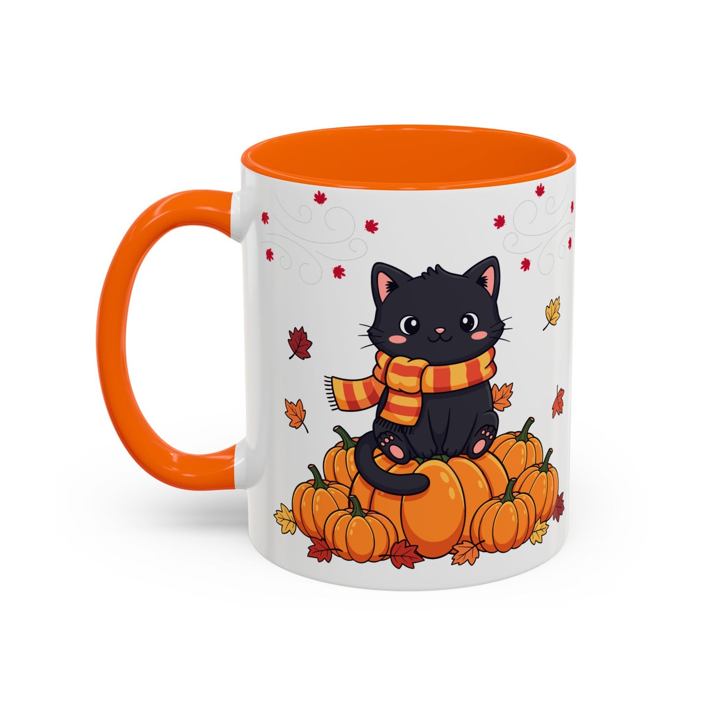Adorable Pumpkin Cat Coffee Mug