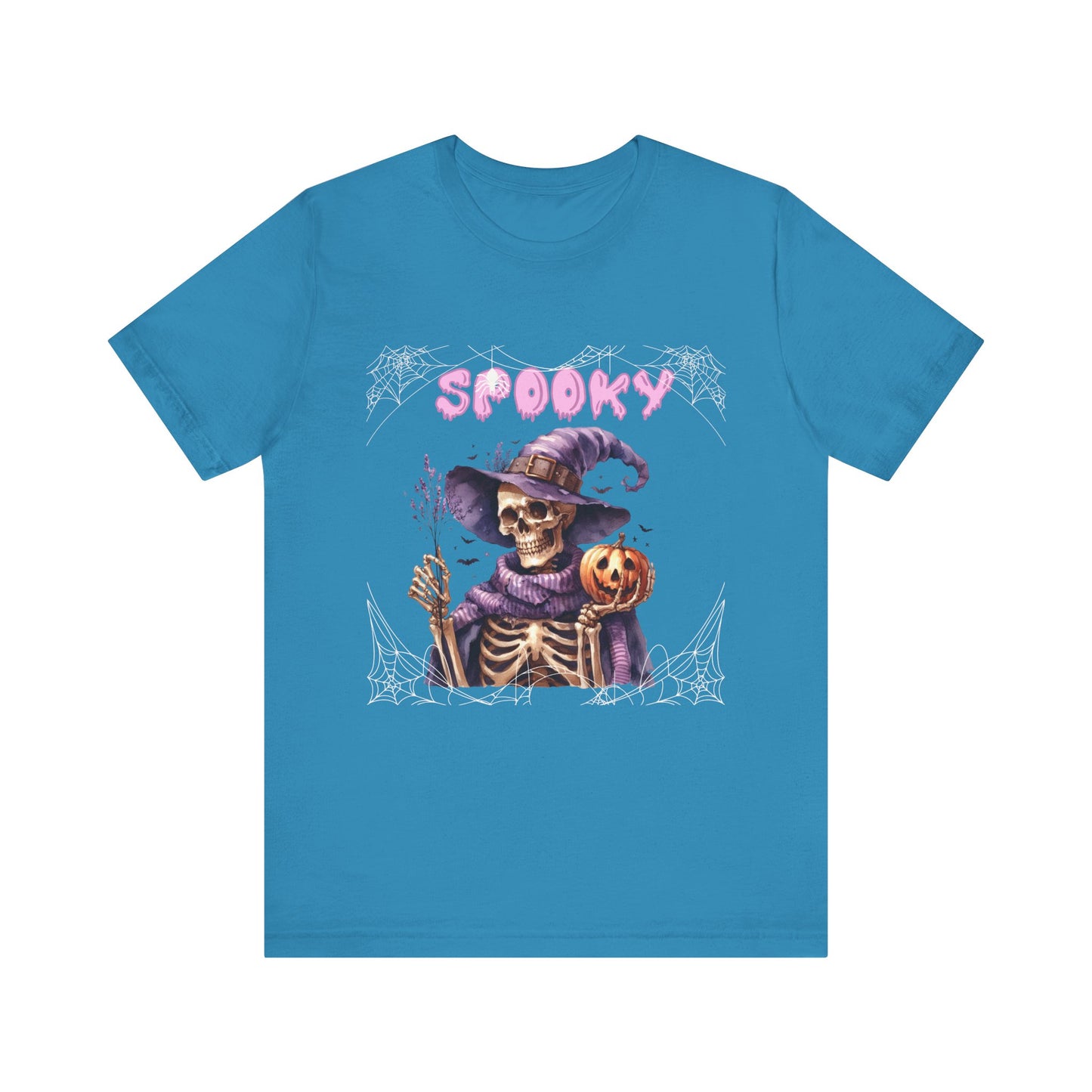 Spooky Skeleton Halloween Tee, Unisex Halloween Shirt, Trick or Treat Apparel, Fall Festivity Clothing, October Celebration Top