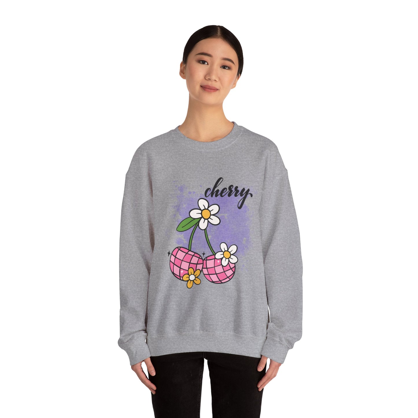 Cherry Blossom Unisex Sweatshirt, Cute Fall Fashion, Cozy Casual Wear, Gift Idea for Friends, Trendy Street Style