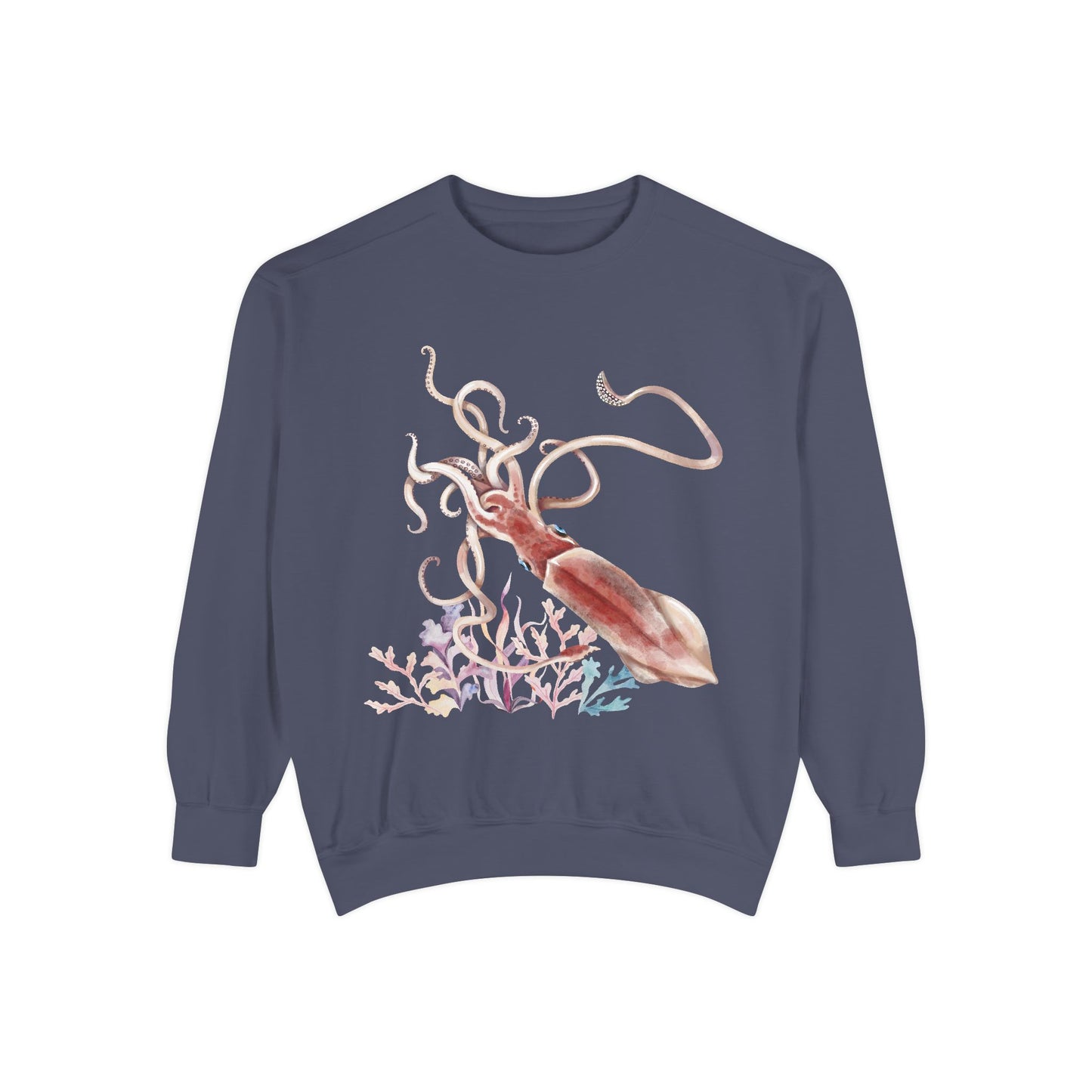 Squid dance of tentacles and translucence Unisex Garment-Dyed Sweatshirt