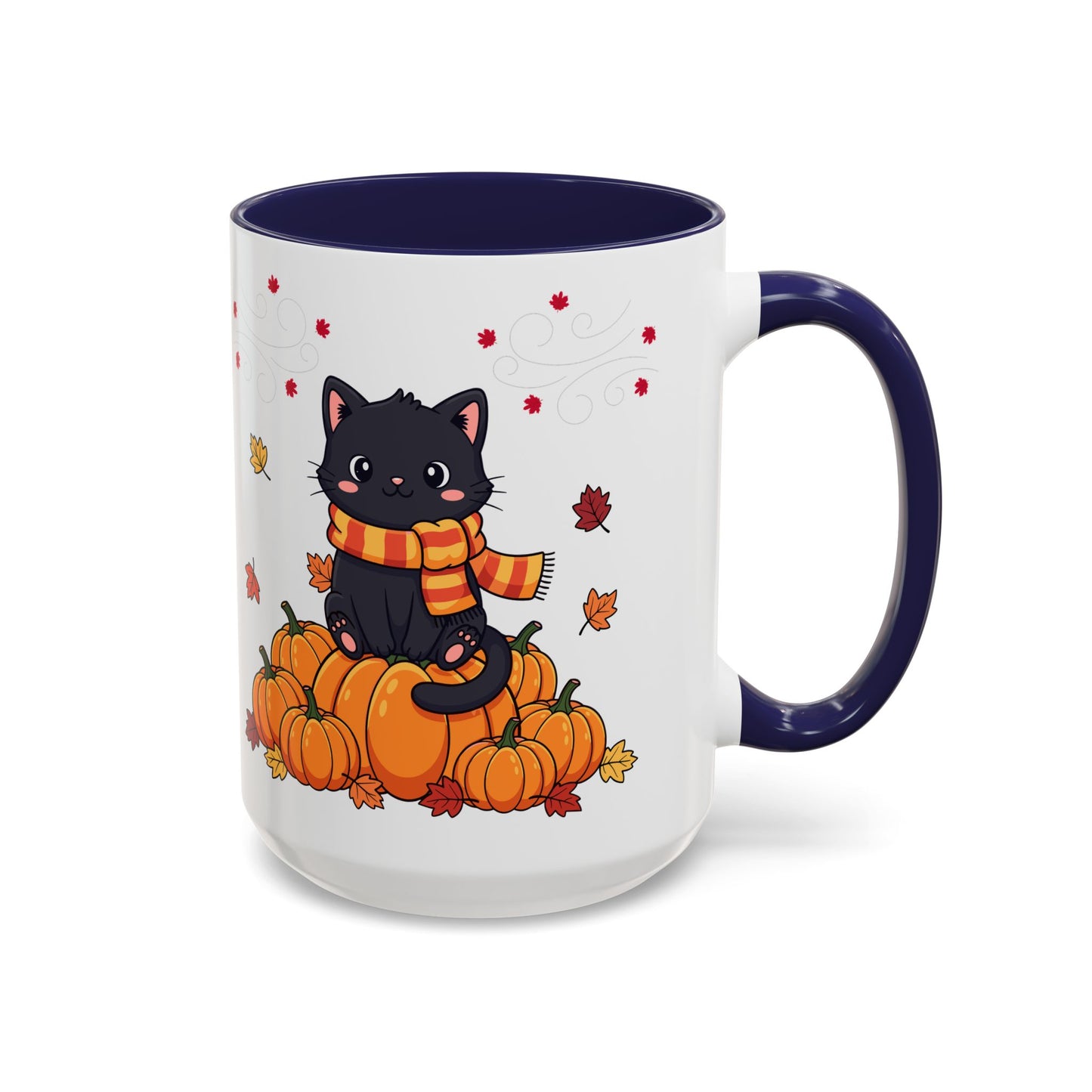 Adorable Pumpkin Cat Coffee Mug
