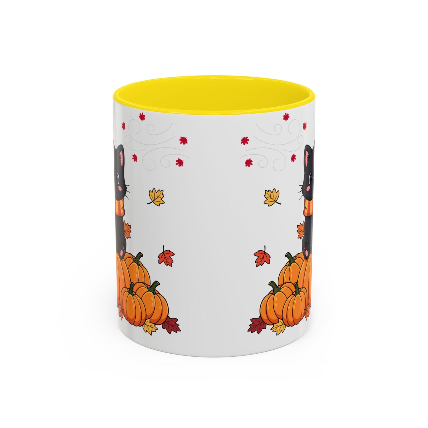 Adorable Pumpkin Cat Coffee Mug