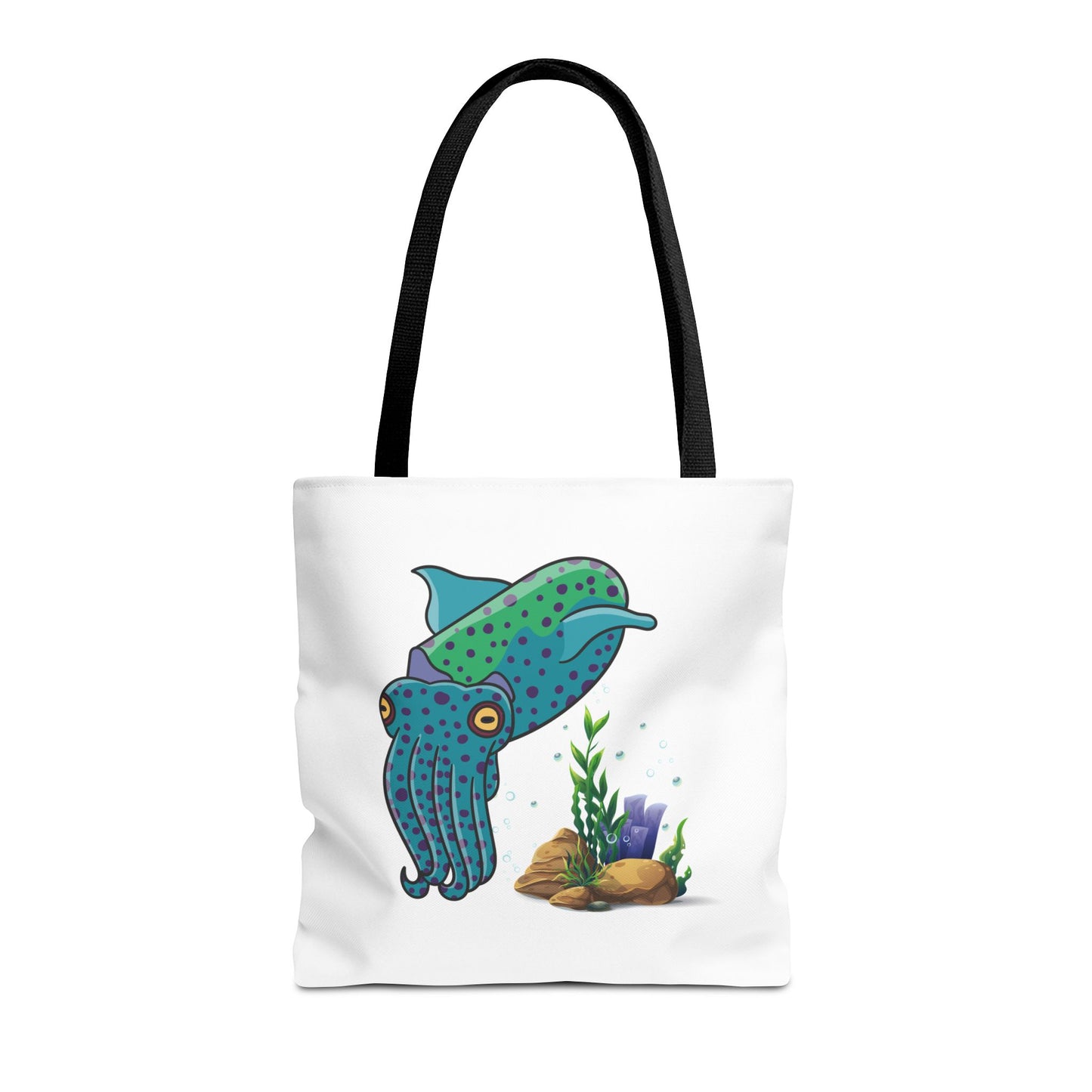 Cute with marine habitat coral and bubbles Tote Bag