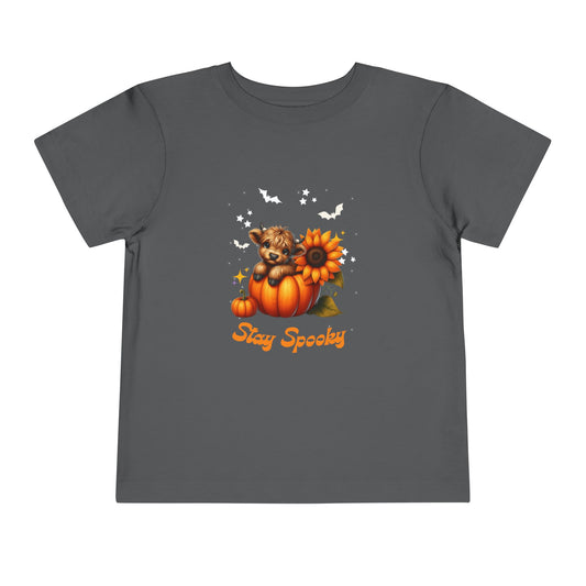 Toddler Halloween T-Shirt, Cute Pumpkin Tee, Stay Spooky Shirt, Toddler Fall Apparel, Kids Halloween Costume