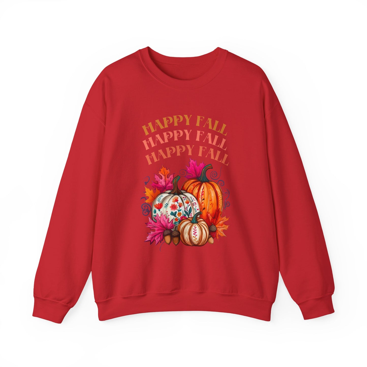 Fall Vibes Crewneck Sweatshirt, Cozy Autumn Apparel, Seasonal Gift for Thanksgiving, Pumpkin Sweater, Unisex Fall Fashion