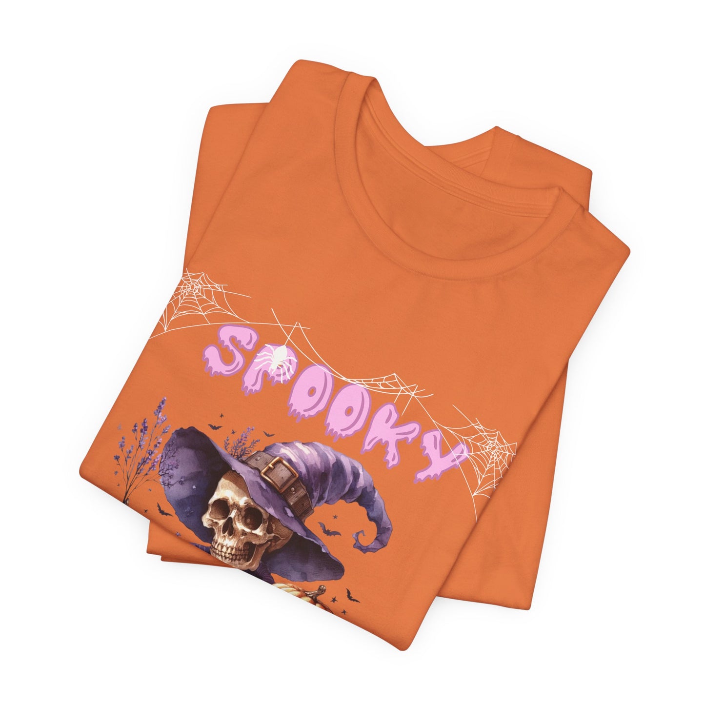 Spooky Skeleton Halloween Tee, Unisex Halloween Shirt, Trick or Treat Apparel, Fall Festivity Clothing, October Celebration Top
