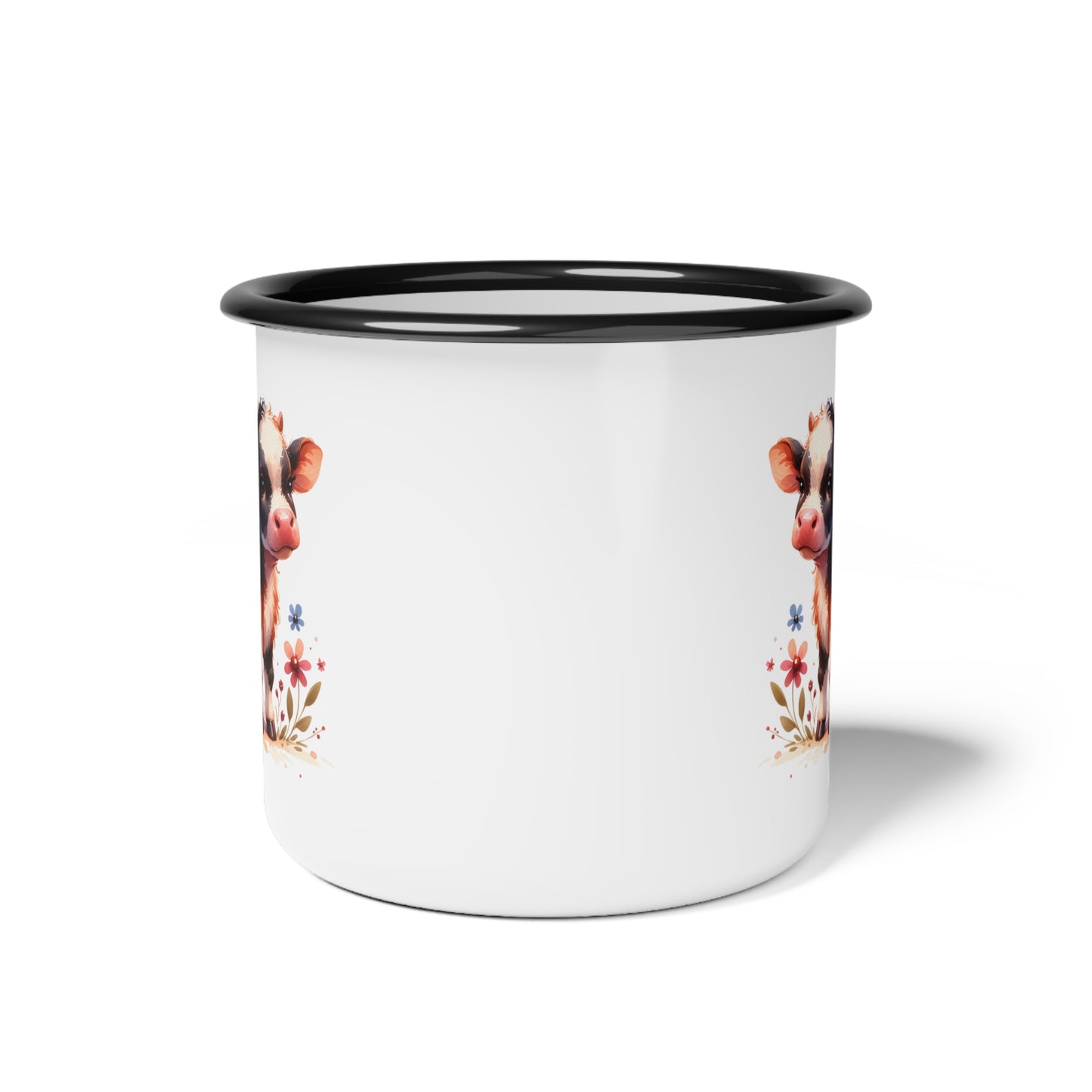 Enamel Camp Cup — Cute Calf 'Truce' Camper Mug