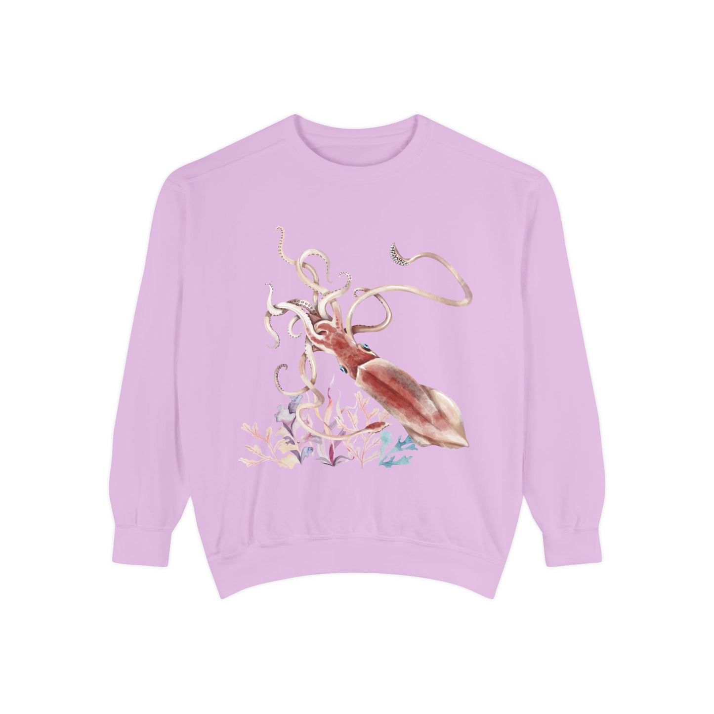 Squid dance of tentacles and translucence Unisex Garment-Dyed Sweatshirt