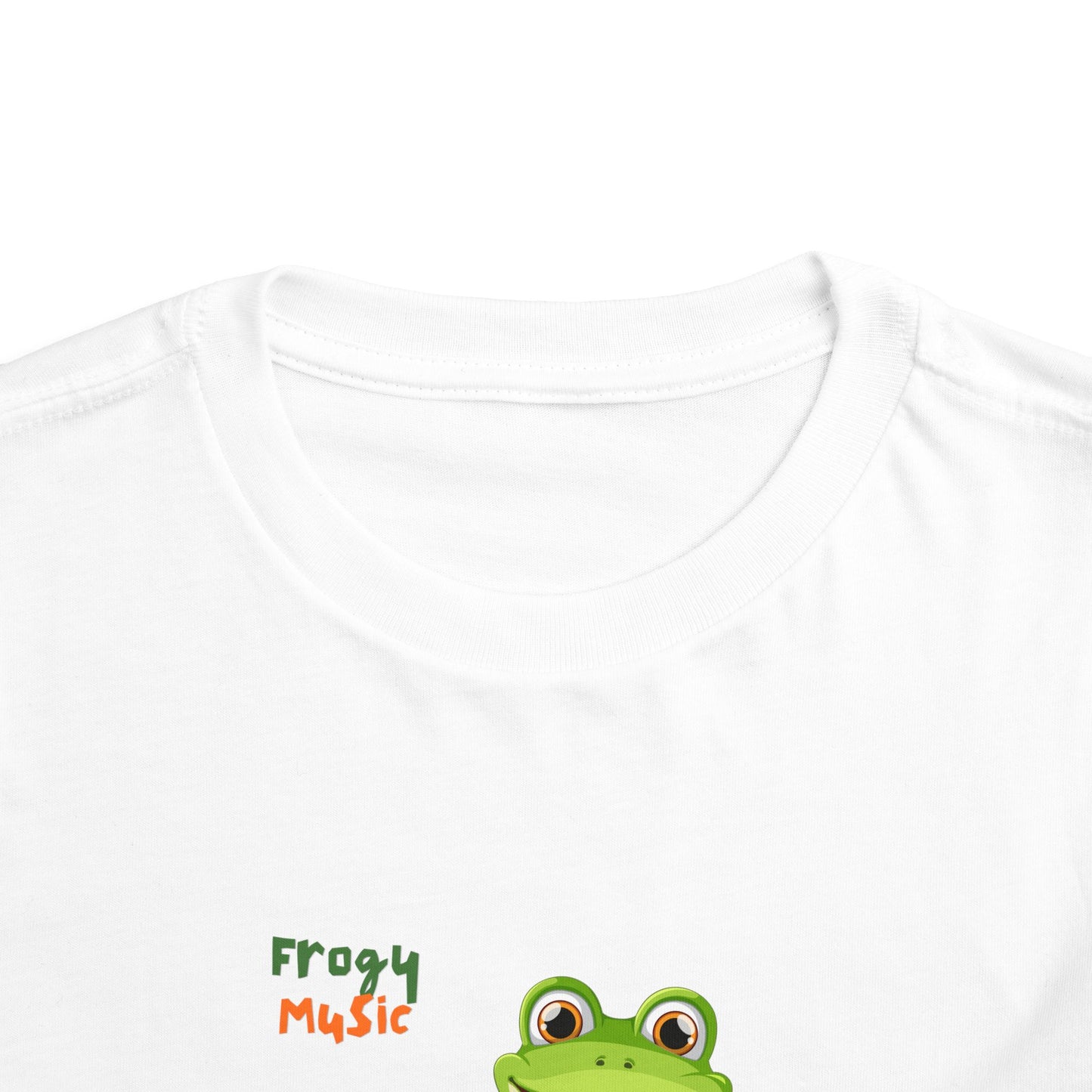 Musical Frog Toddler Tee, Cute Gift for Kids, Fun Summer Wear, Birthday Present, Playful Tee for Little Ones
