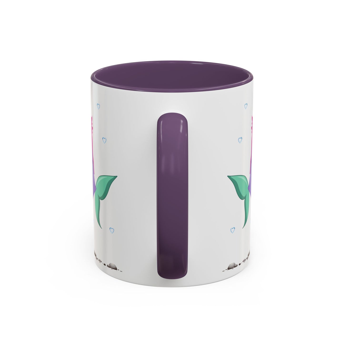 Fish with open mouth bubbles and underwater flora. Coffee Mug