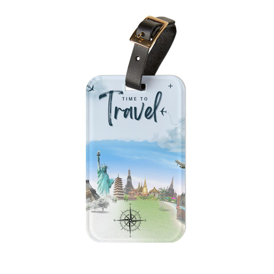 'Time to Travel' Luggage Tag — Scenic World Landmarks Travel ID Tag