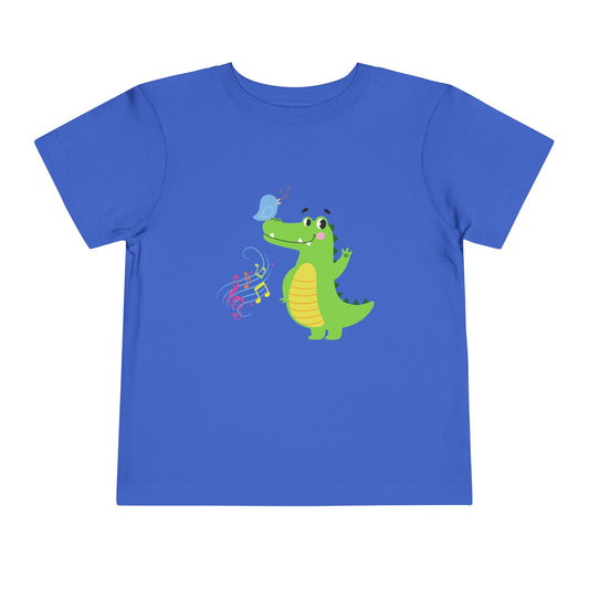 Cute Crocodile Toddler Tee, Kids Gift, Summer Clothing, Birthday Outfit, Playtime Shirt, Animal Lover Apparel