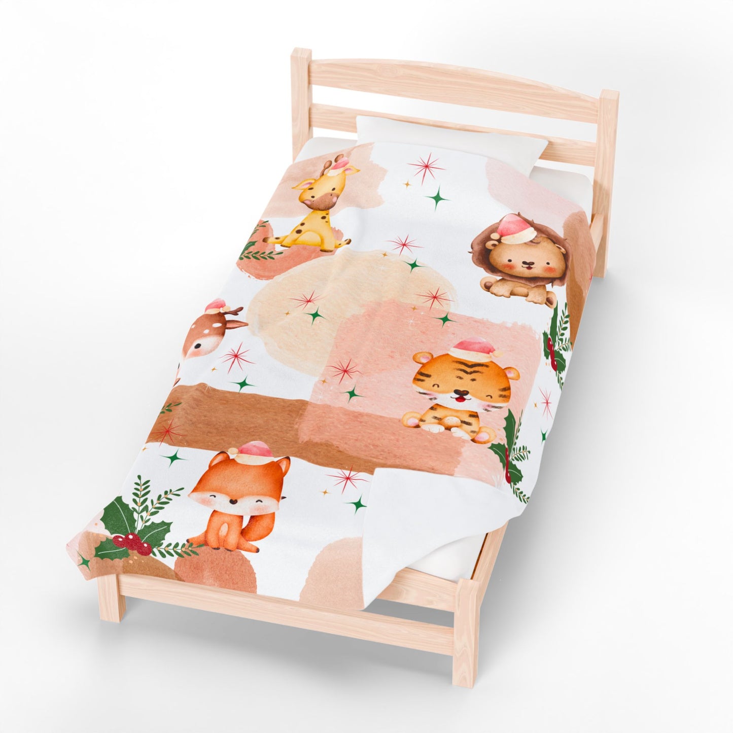 Cozy Animal Plush Blanket | Kids Gift, Nursery Decor, Holiday Snuggle Blanket, Warm Fleece Throw, Cute Home Accessory