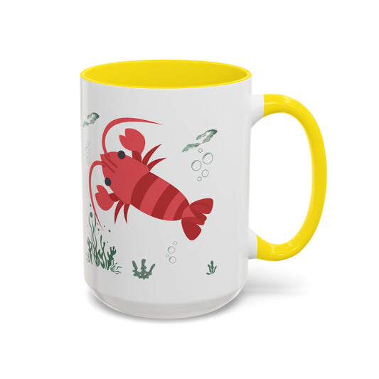 Red crayfish in an aquatic environment Coffee Mug
