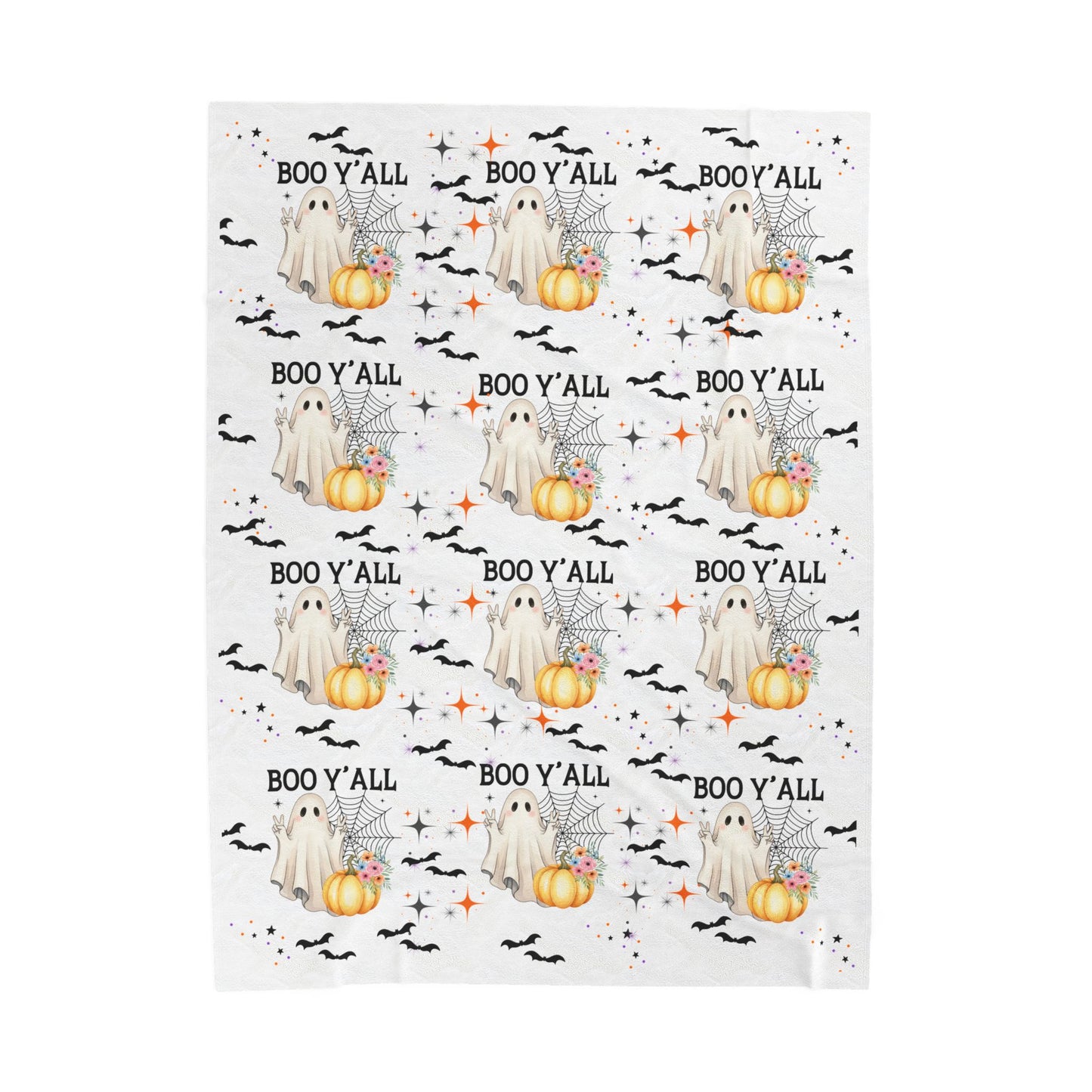 Halloween Boo Y'all Velveteen Plush Blanket, Cozy Throw for Fall Decor, Spooky Season Gift, Soft Fleece Blanket for Kids, Perfect for [...]
