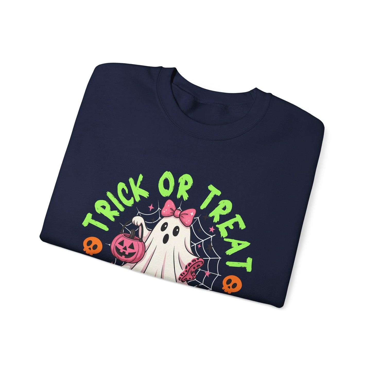 Halloween Ghost Crewneck Sweatshirt, Cozy Fall Gift, Trick or Treat Apparel, Unisex Pullover for Halloween Celebrations, Spooky Season [...]