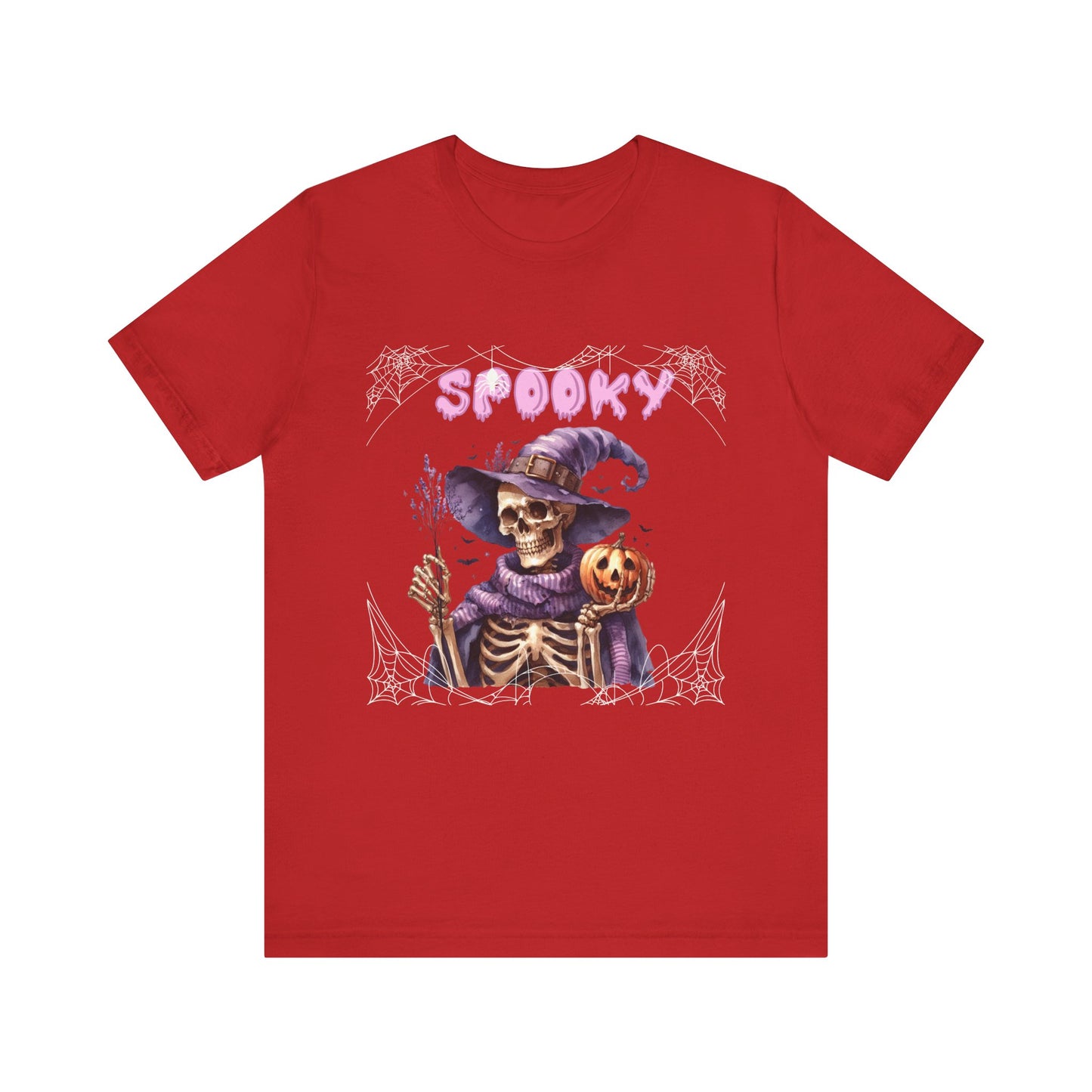 Spooky Skeleton Halloween Tee, Unisex Halloween Shirt, Trick or Treat Apparel, Fall Festivity Clothing, October Celebration Top