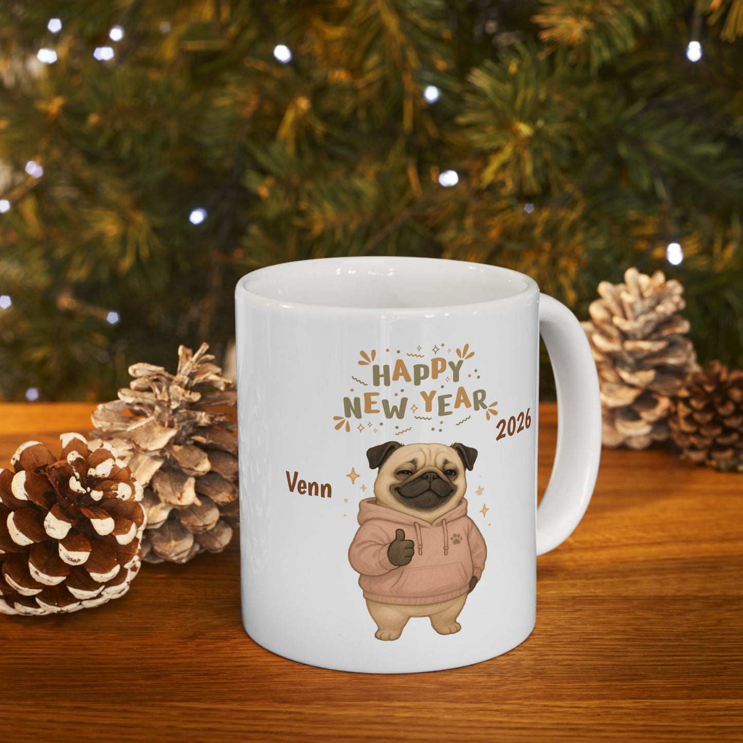 Graduation Photo Mug — Custom Name & Year 2026 Ceramic Coffee Cup (11oz, 15oz)