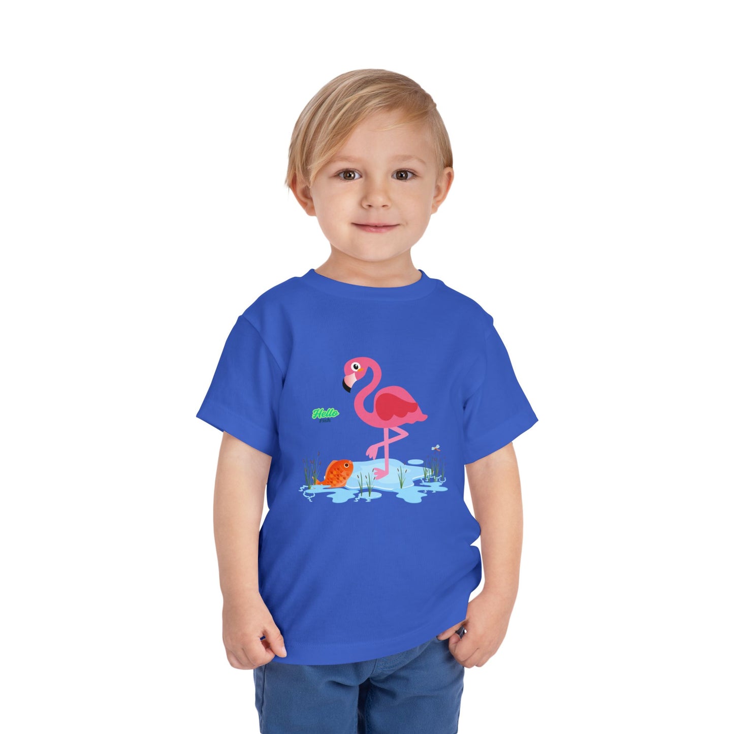 Whimsical Flamingo Toddler Tee - Fun Summer Kids Shirt, Playful Gift for Birthdays, Beach Days, Everyday Wear, Cute Summer Apparel