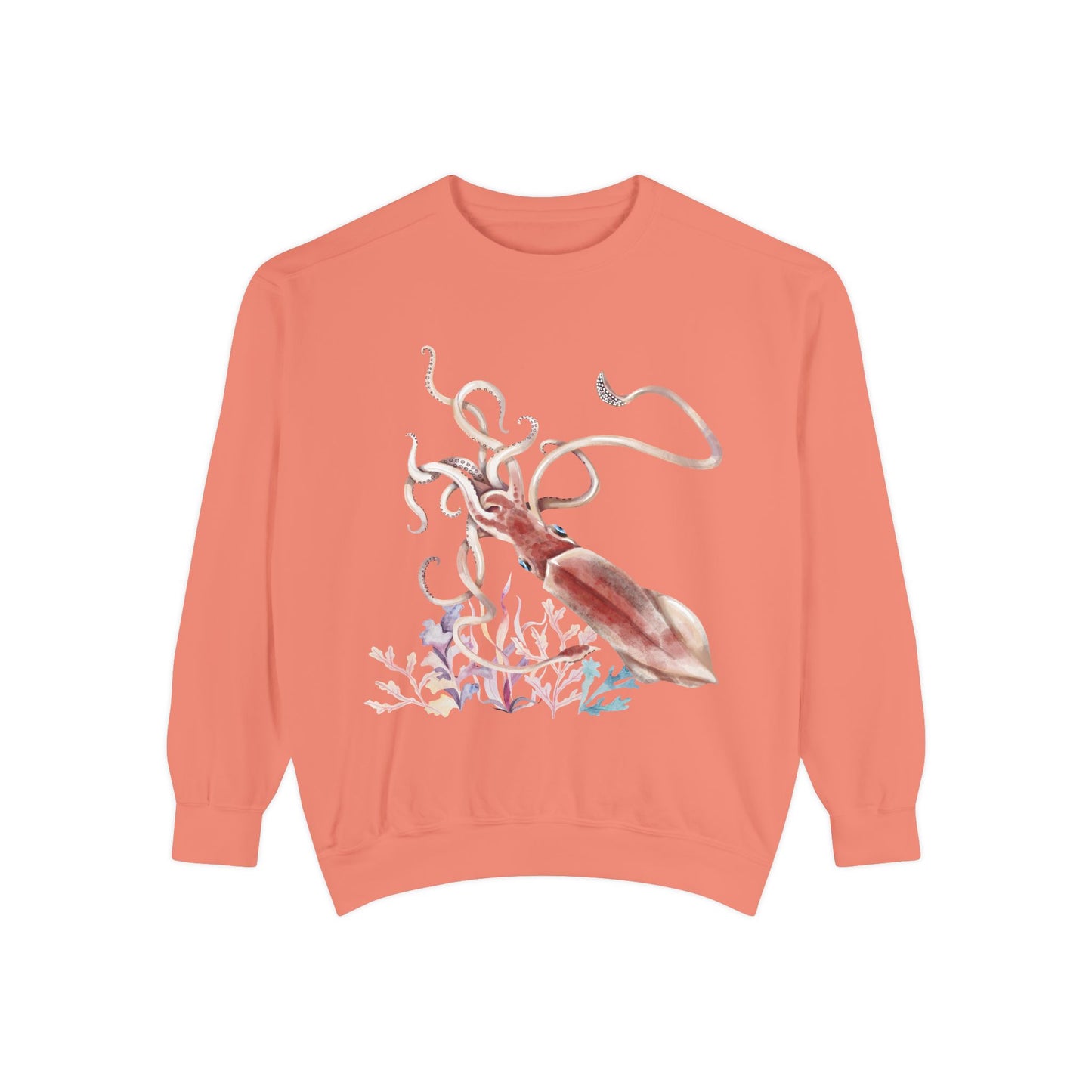 Squid dance of tentacles and translucence Unisex Garment-Dyed Sweatshirt