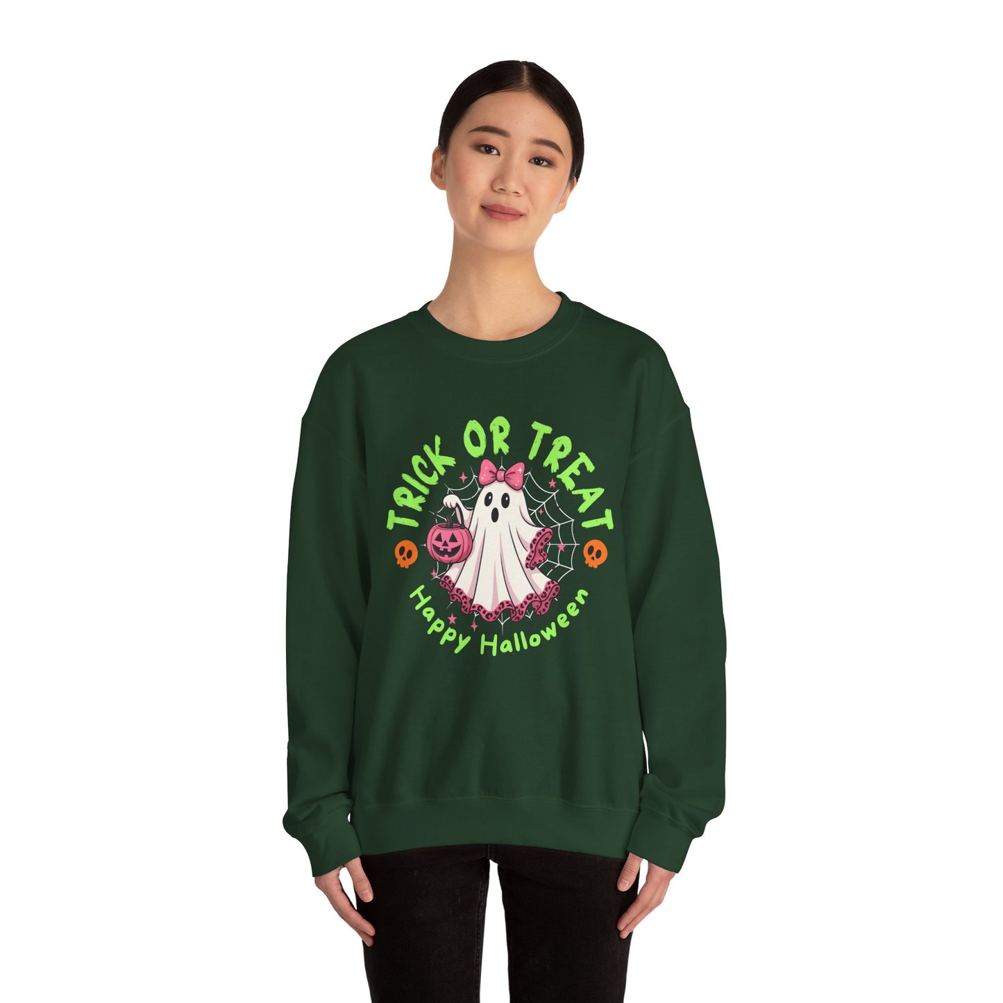 Halloween Ghost Crewneck Sweatshirt, Cozy Fall Gift, Trick or Treat Apparel, Unisex Pullover for Halloween Celebrations, Spooky Season [...]
