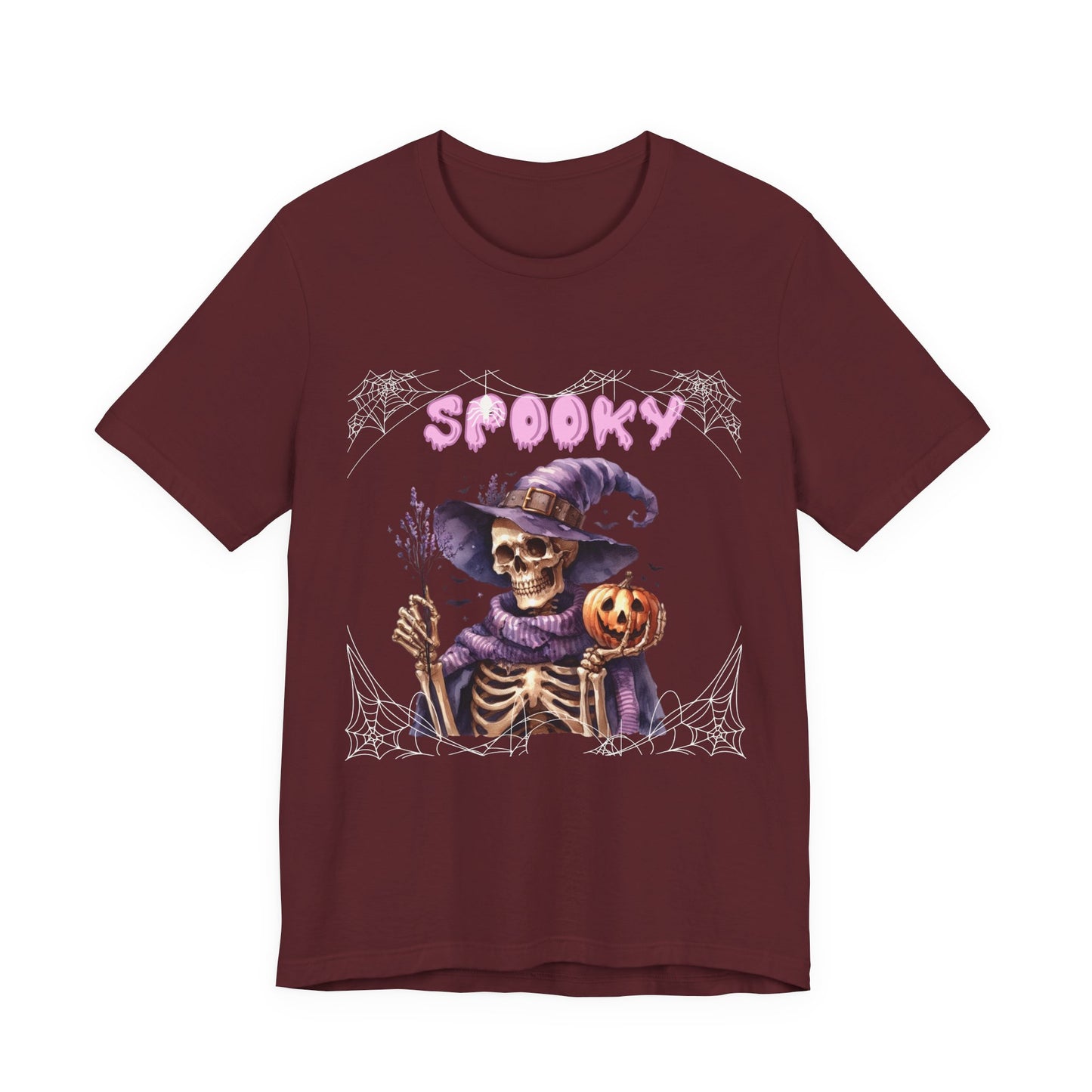 Spooky Skeleton Halloween Tee, Unisex Halloween Shirt, Trick or Treat Apparel, Fall Festivity Clothing, October Celebration Top