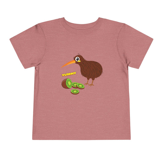 Adorable Kiwi Bird Toddler Tee, Cute Kids Shirt, Fun Toddler Gift, Playful Short Sleeve Tee, Baby Shower Present, Summer Outfit