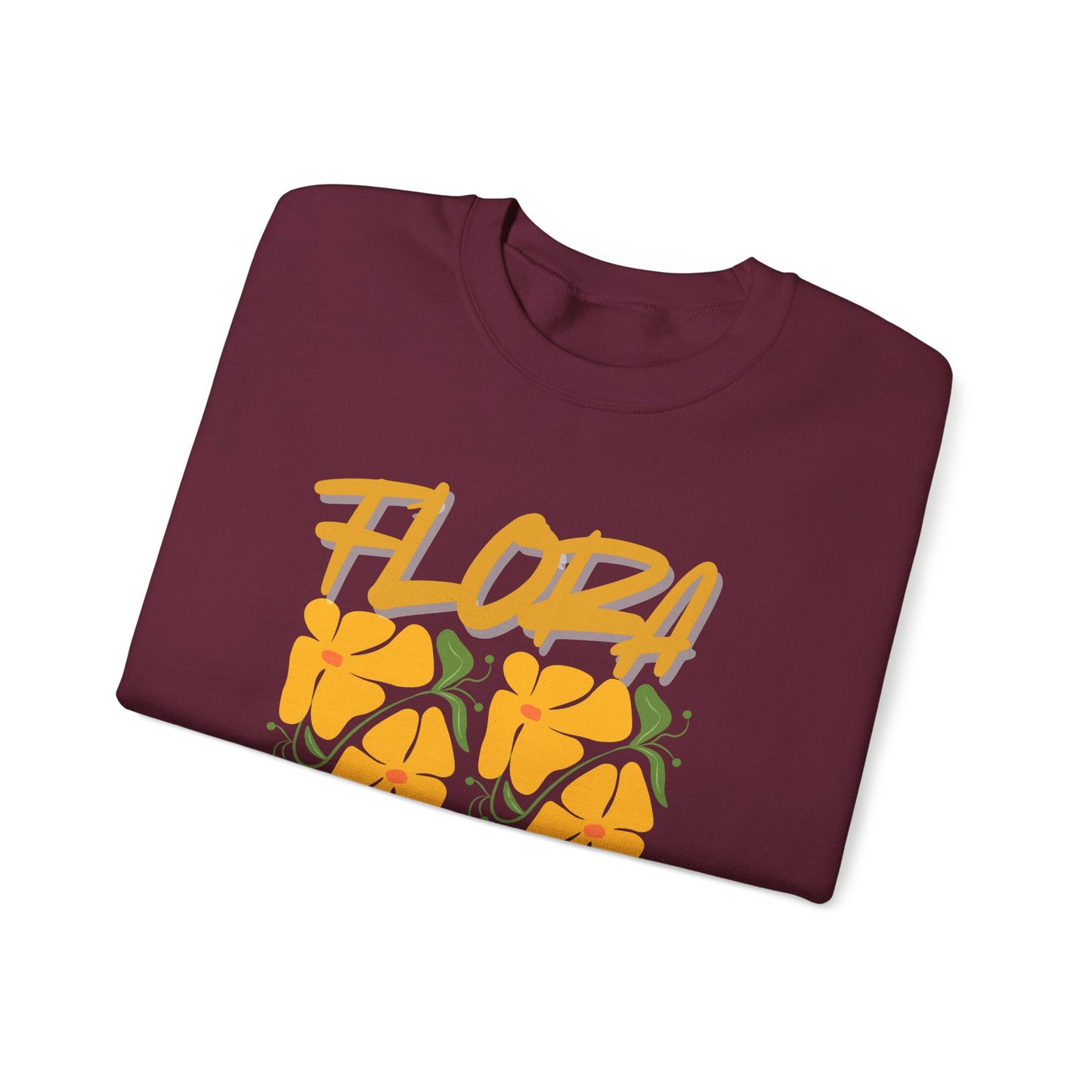 Flora Crewneck Sweatshirt, Floral Sweatshirt, Spring Fashion, Casual Wear, Gifts for Her, Unisex Floral Hoodie