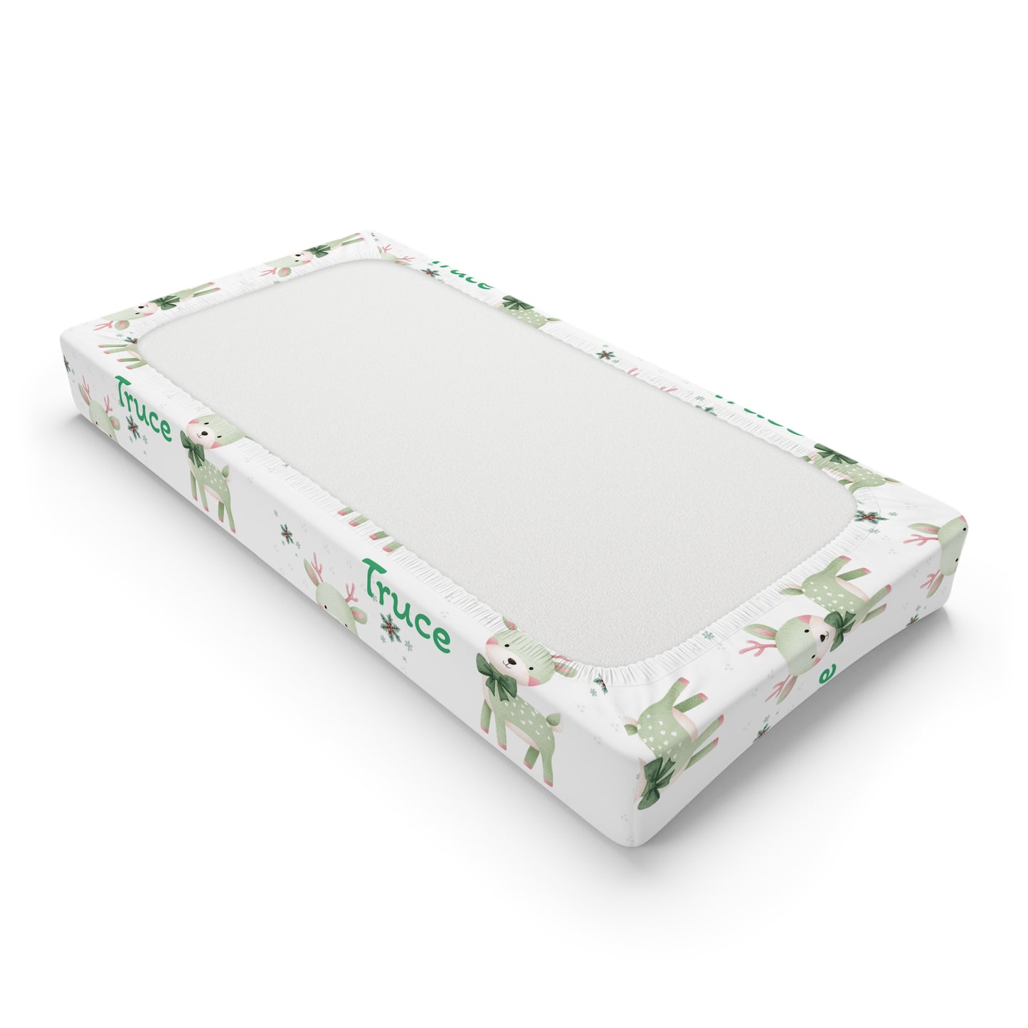 Baby Changing Pad Cover — Personalized Woodland Deer Print (Add Name)