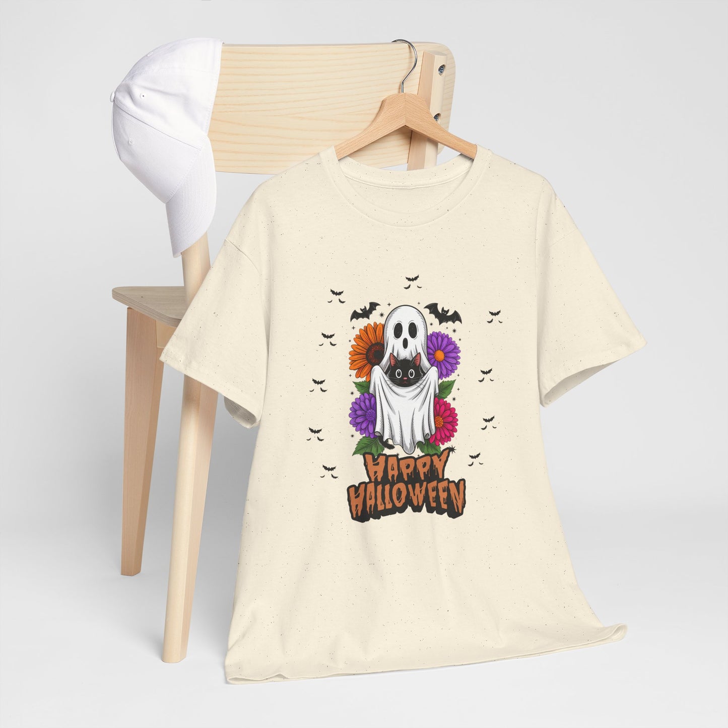 Halloween Ghost Unisex Tee, Perfect for Trick-or-Treating, Spooky Season Shirts, Fall Vibes, Halloween Party Attire