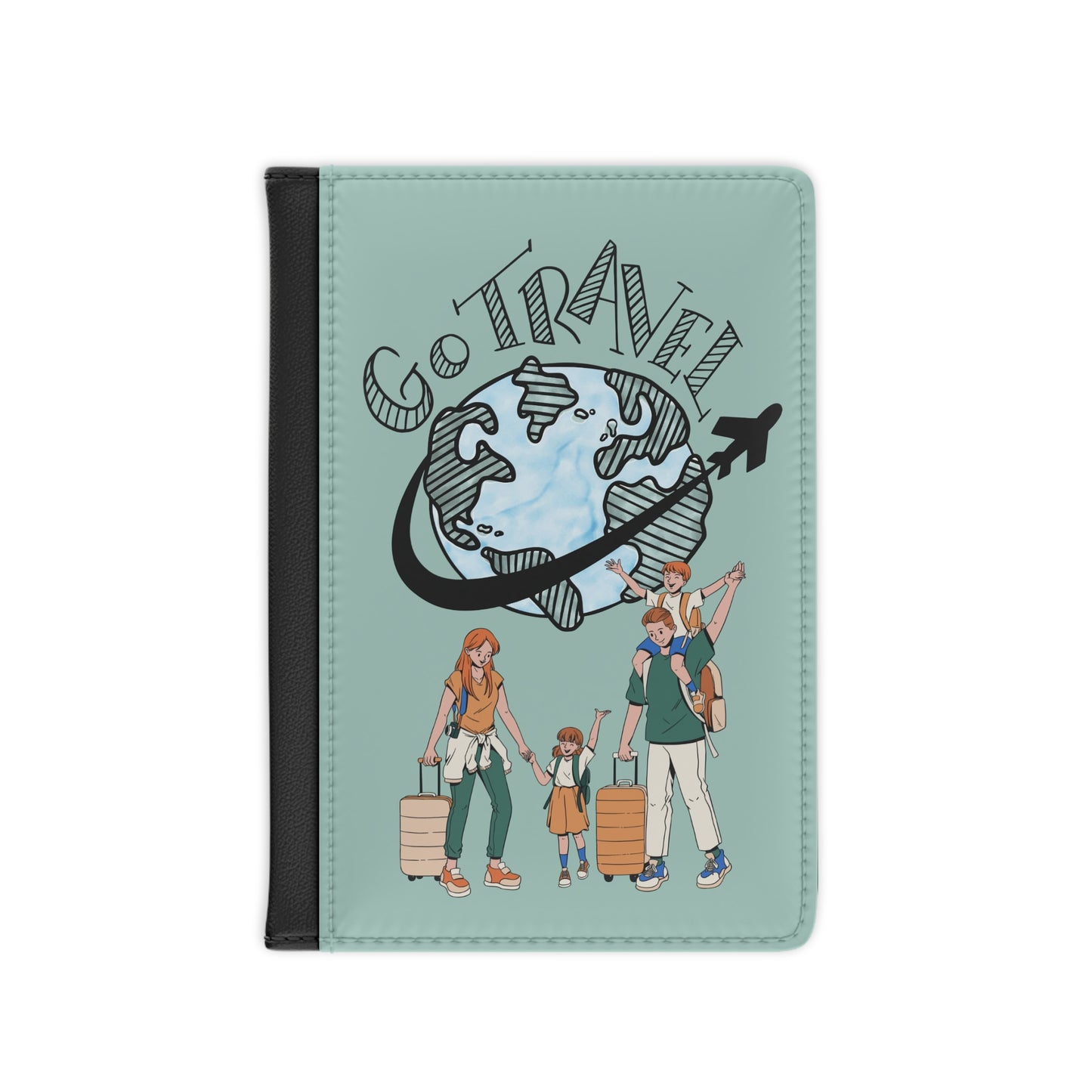 Go Travel Family Passport Cover — Cute Family Vacation Passport Holder