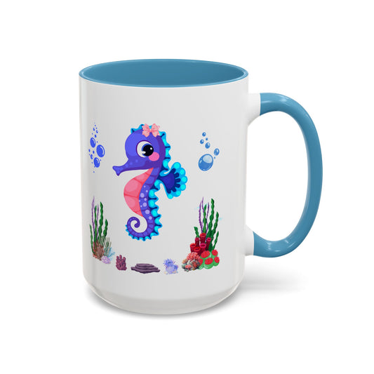 Seahores playful under the sea Coffee Mug