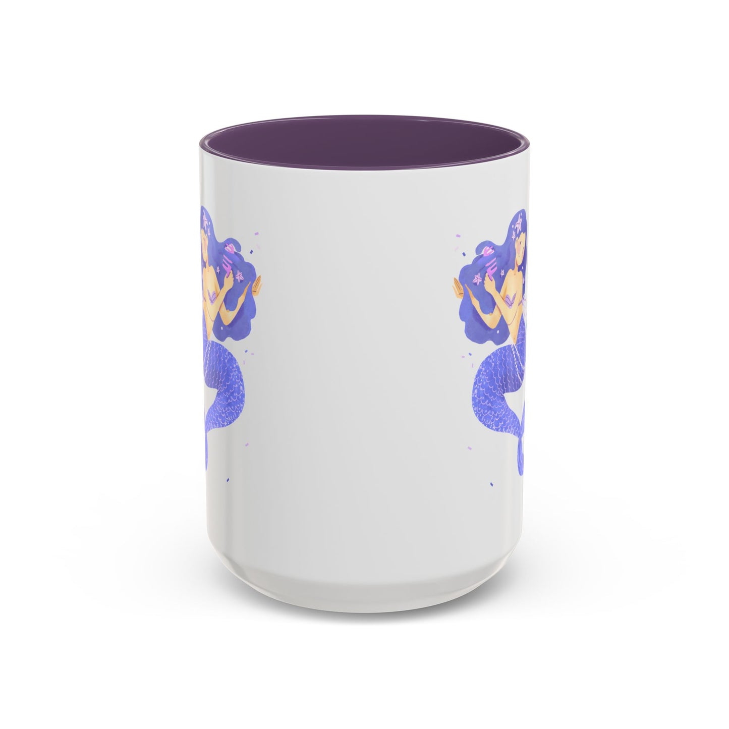 The mermaid and her school fish Coffee Mug