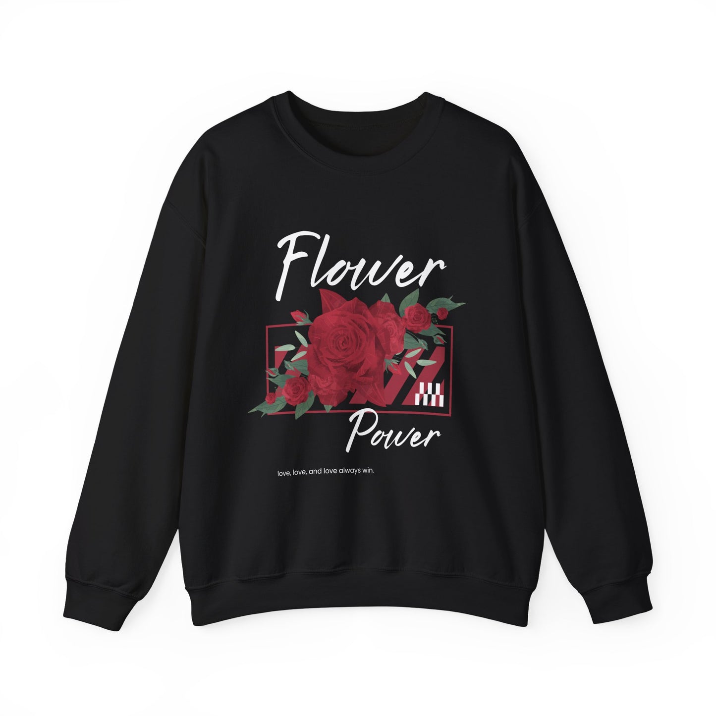 Flower Power Sweatshirt - Cozy Unisex Crewneck for Nature Lovers, Gifts for Her, Fall Fashion, Casual Wear, Floral Sweatshirts
