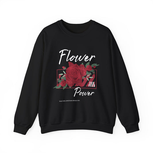 Flower Power Sweatshirt - Cozy Unisex Crewneck for Nature Lovers, Gifts for Her, Fall Fashion, Casual Wear, Floral Sweatshirts