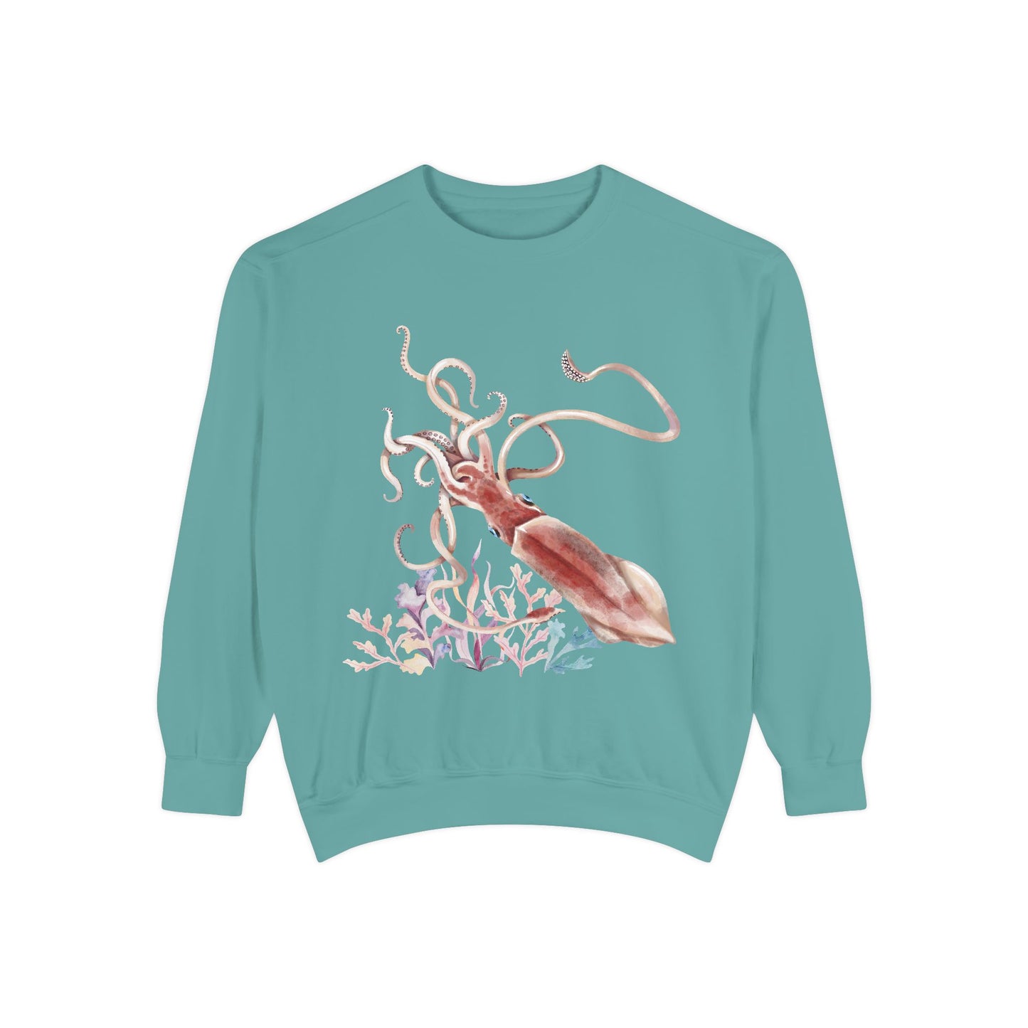 Squid dance of tentacles and translucence Unisex Garment-Dyed Sweatshirt