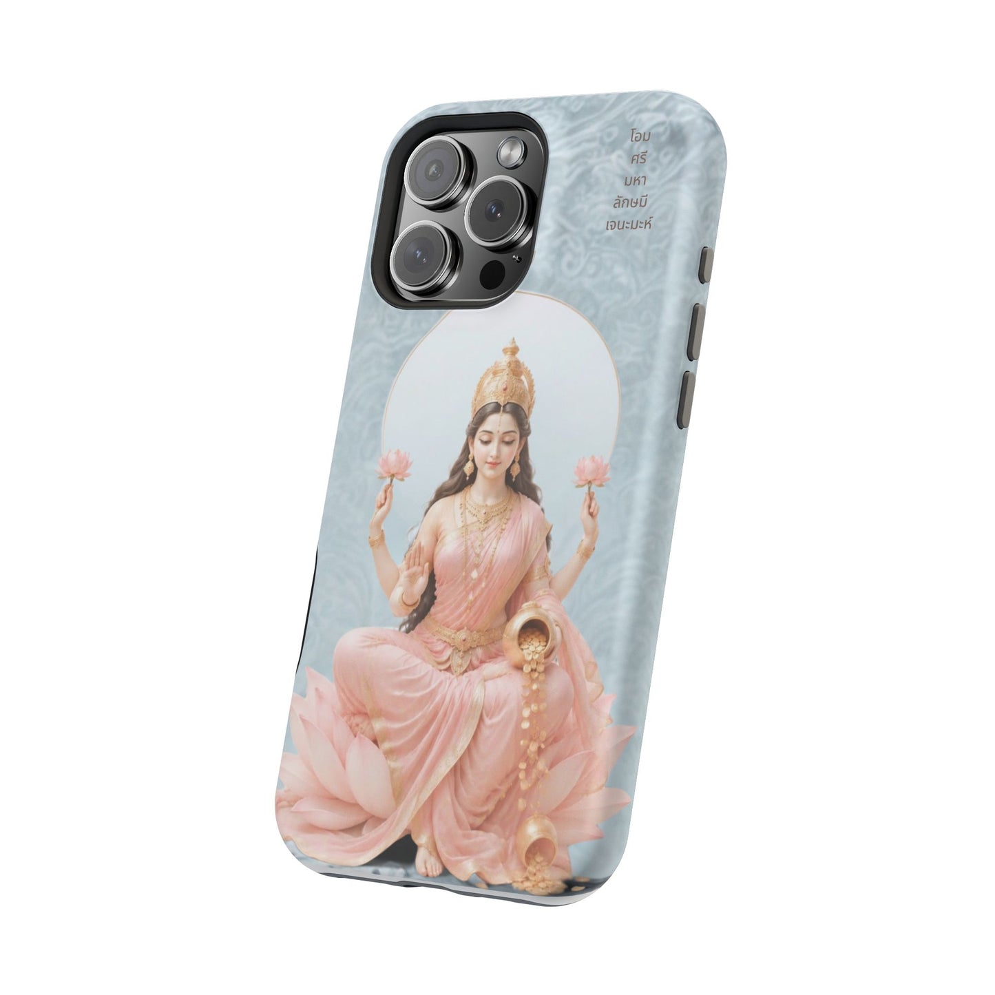 Lakshmi Goddess Phone Case — Magnetic Impact-Resistant Spiritual Protection