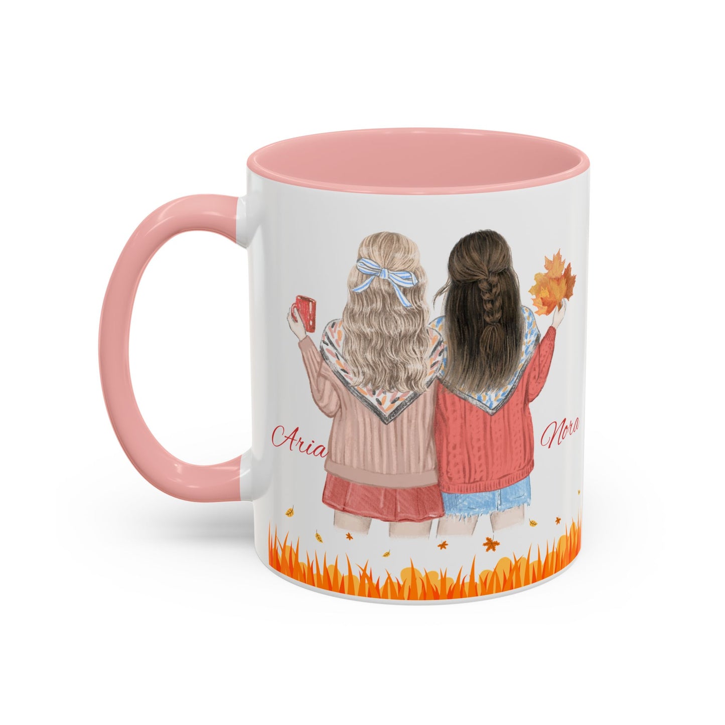 Autumn Friendship Coffee Mug with Personalized Names