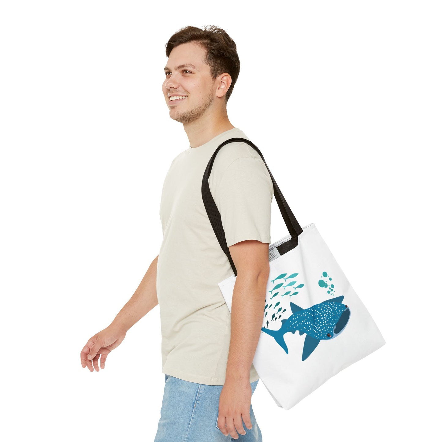 Whale Shark school of fish and buddles Tote Bag
