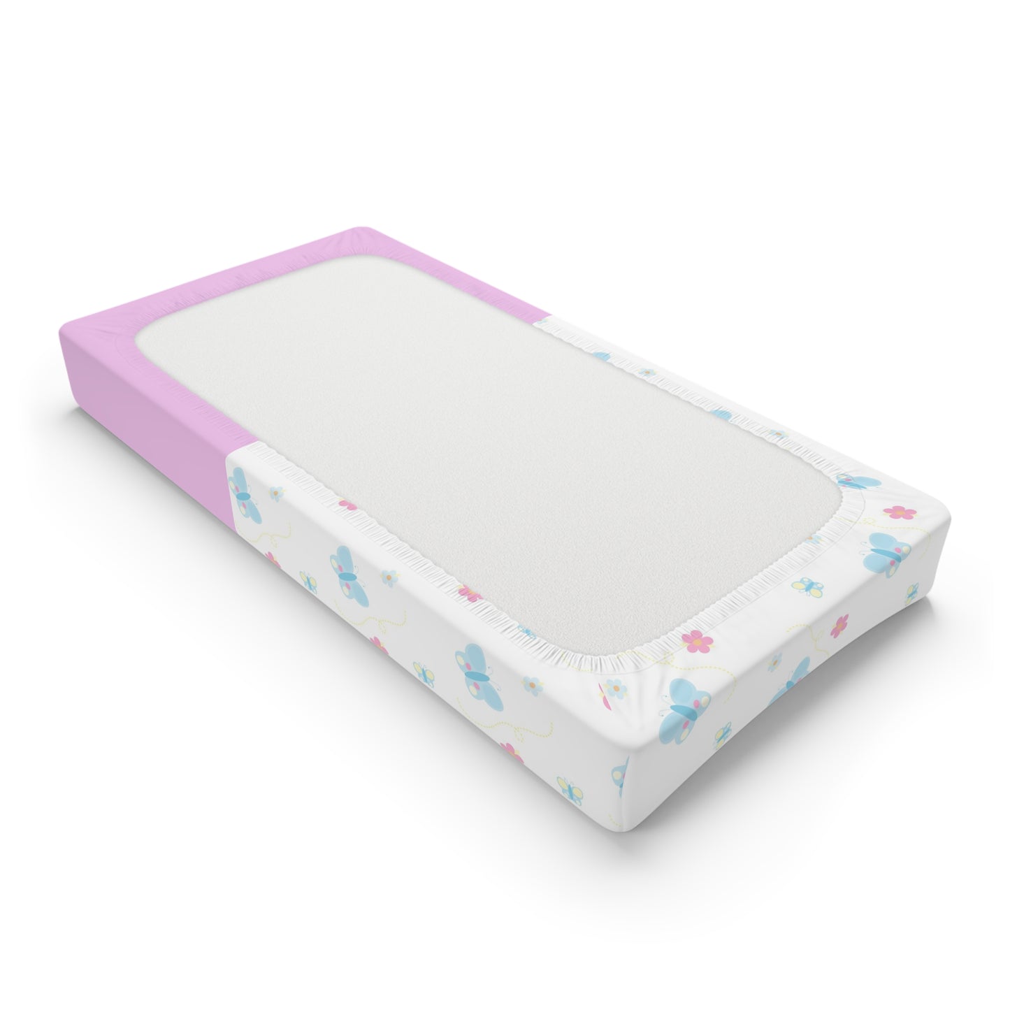 Butterfly Baby Changing Pad Cover — Personalized Name Option